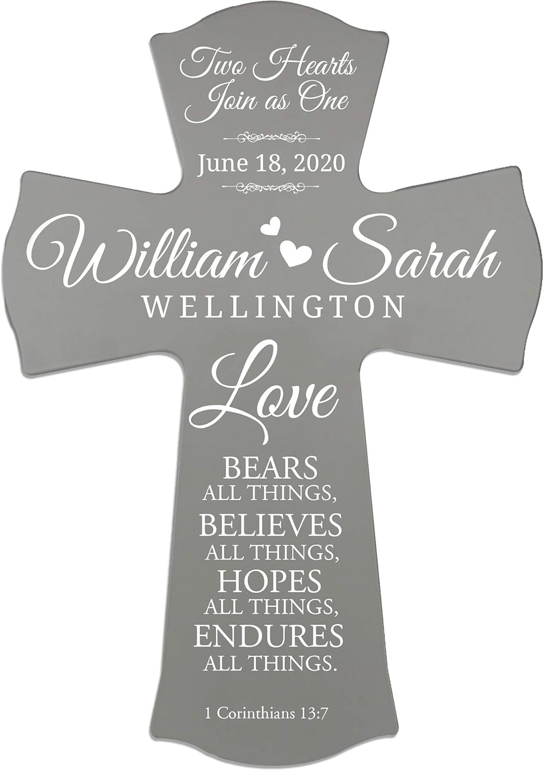 LifeSong Milestones Personalized Wedding Wall Cross