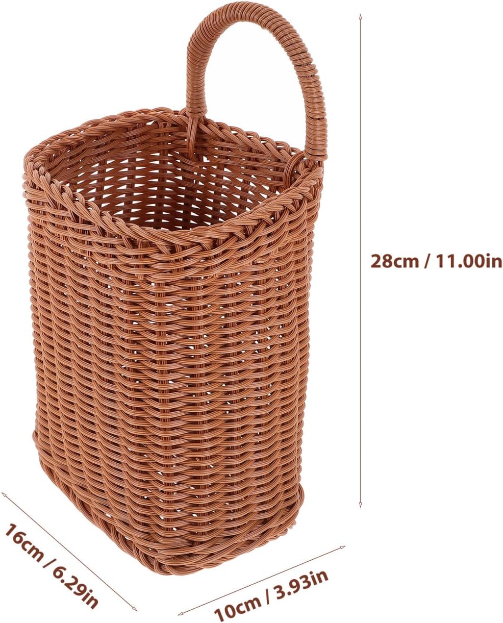 Angoily Hanging Wicker Basket for Home and Outdoor Use