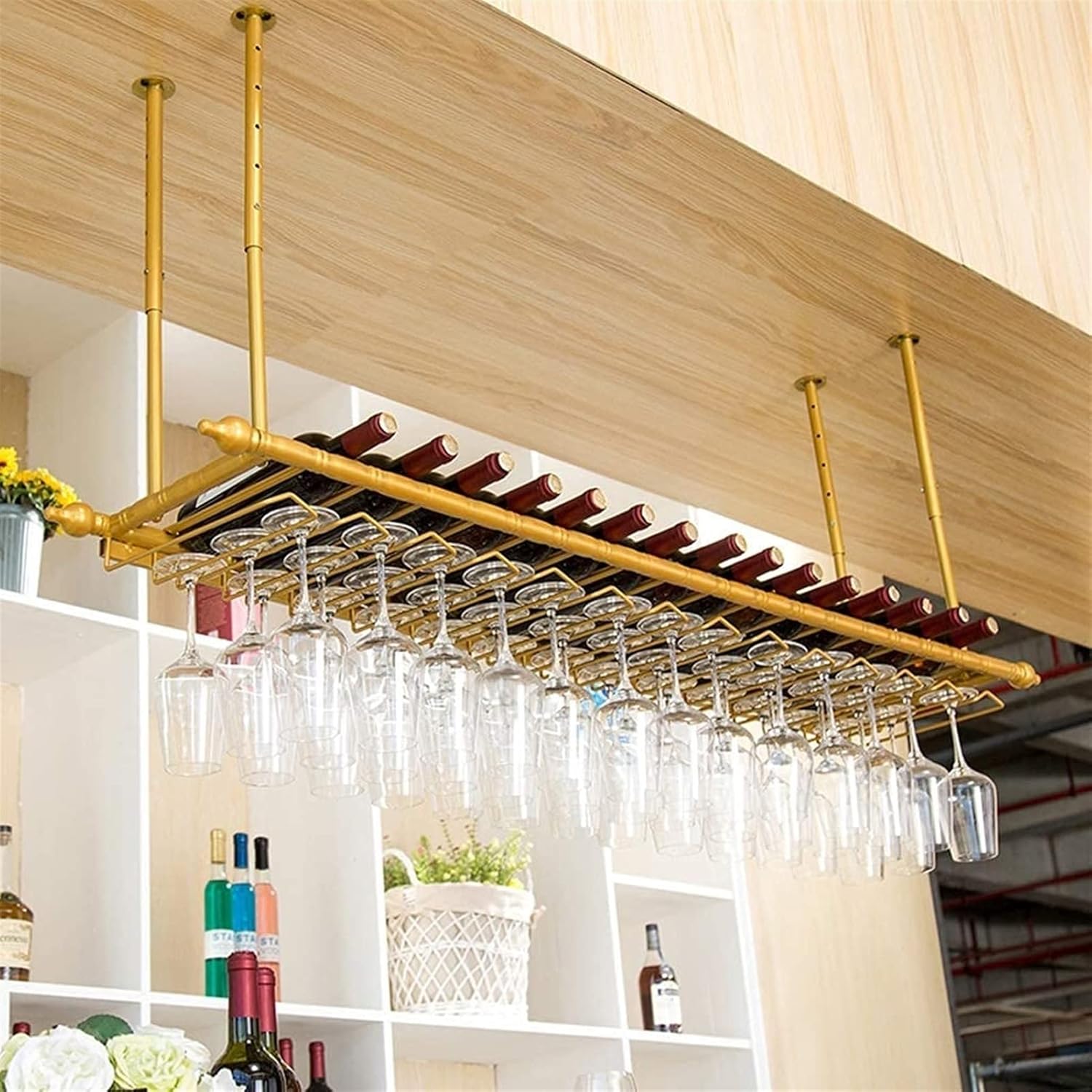 KOHARA Adjustable Wall Mounted Wine Rack