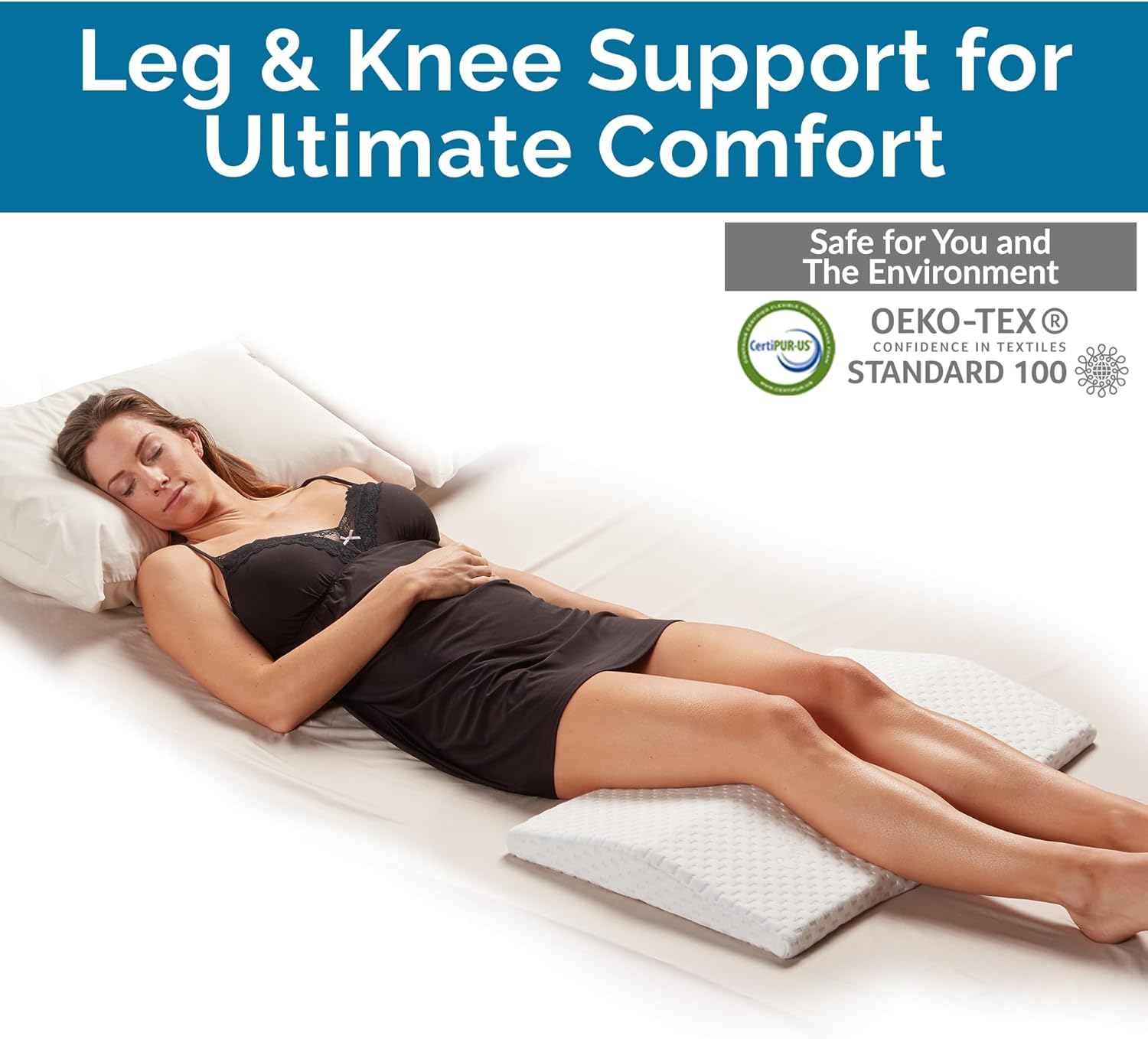 ComfiLife Lumbar Support Pillow for Back Pain Relief White Standard