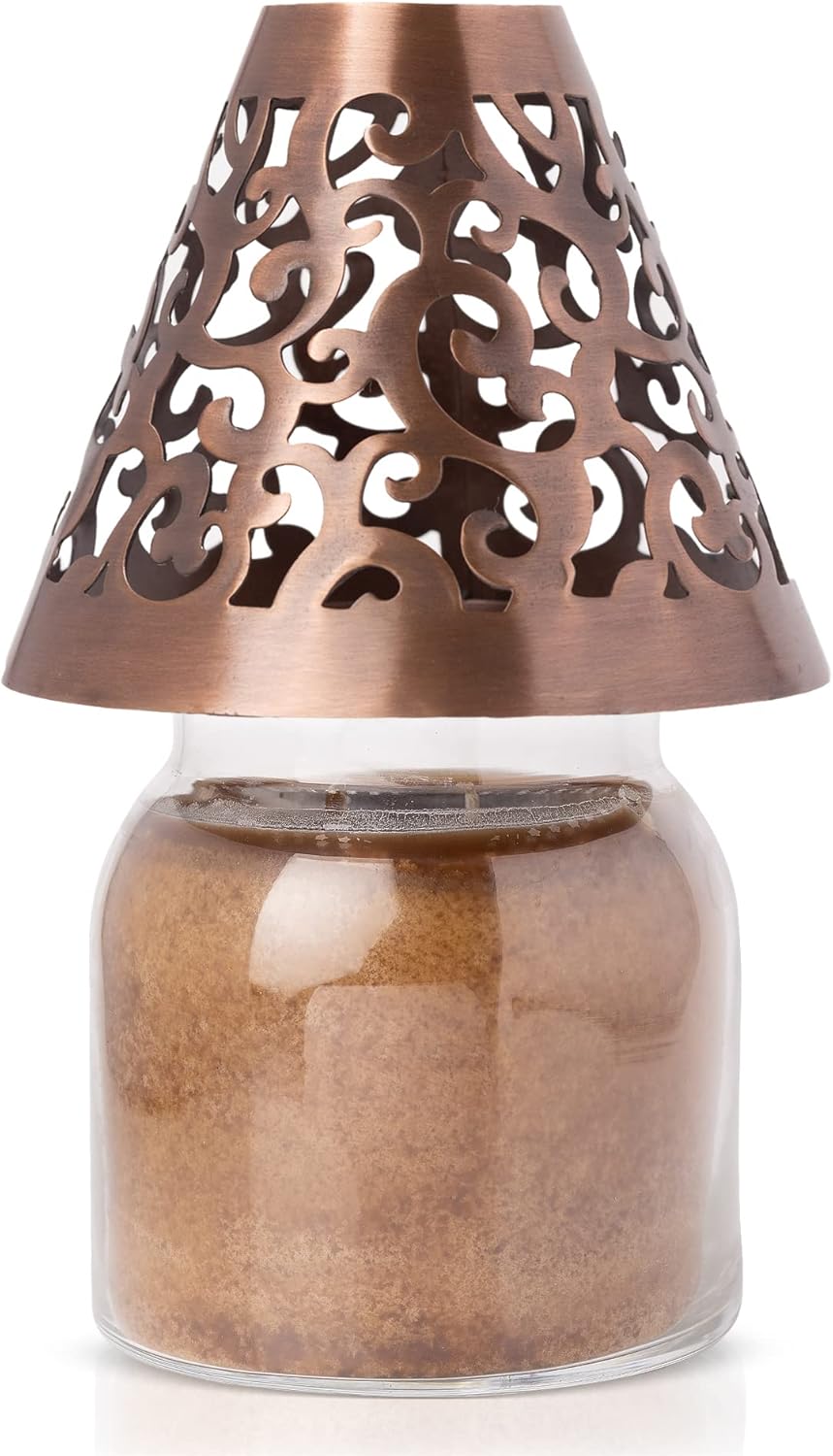 A Cheerful Giver Victorian Candle Shade Copper