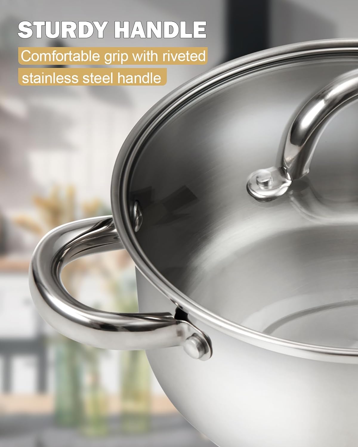 Cook N Home 8 Quart Stainless Steel Stockpot with Lid 1