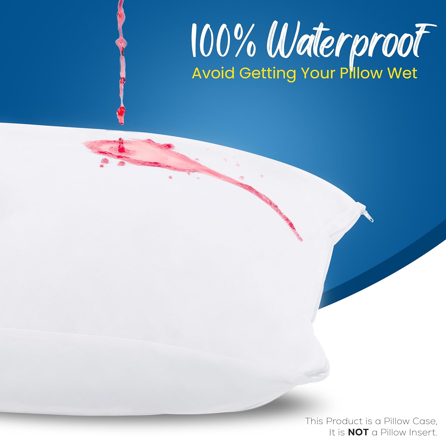 Utopia Bedding 4 Pack Waterproof Pillow Protectors with Zipper