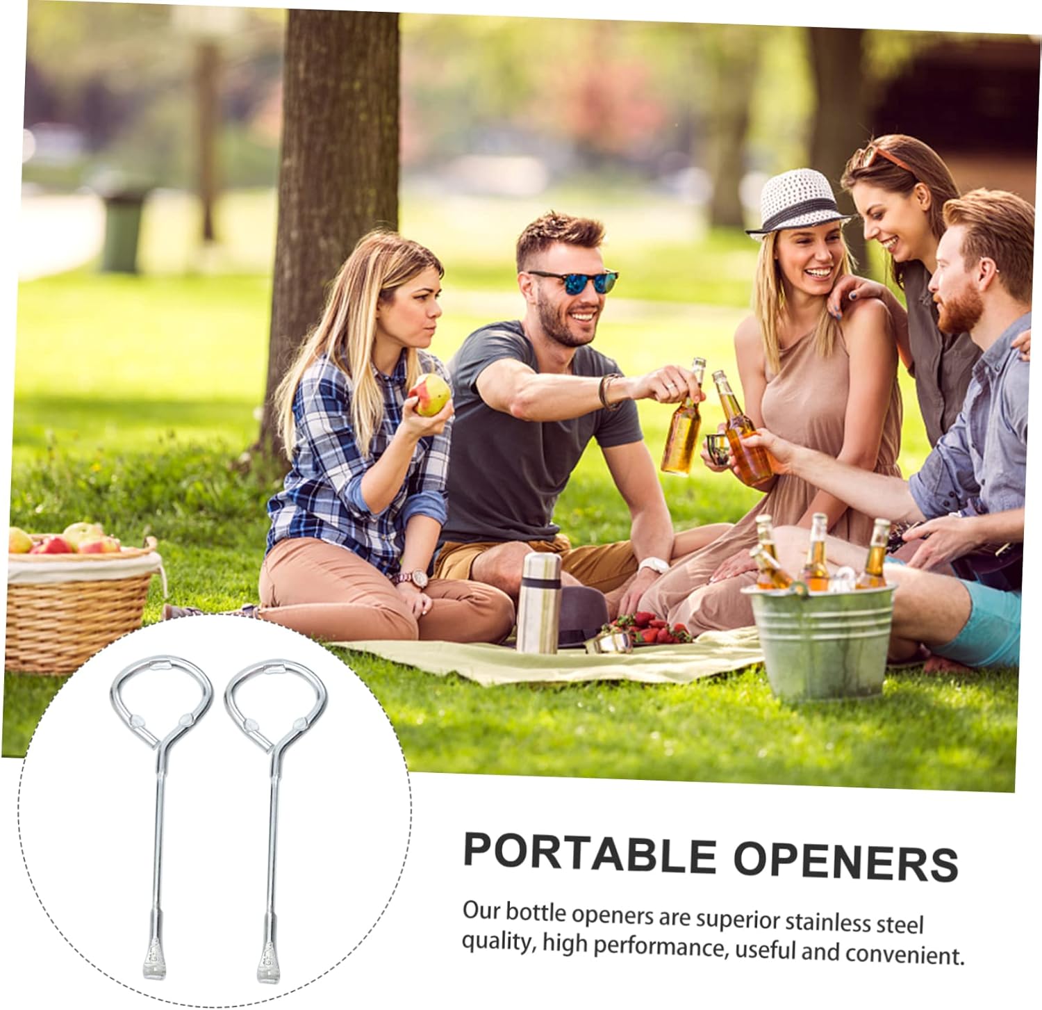 Jojofuny 2pcs Adjustable Can Opener with Lid Lifter and Key Gripper Holder