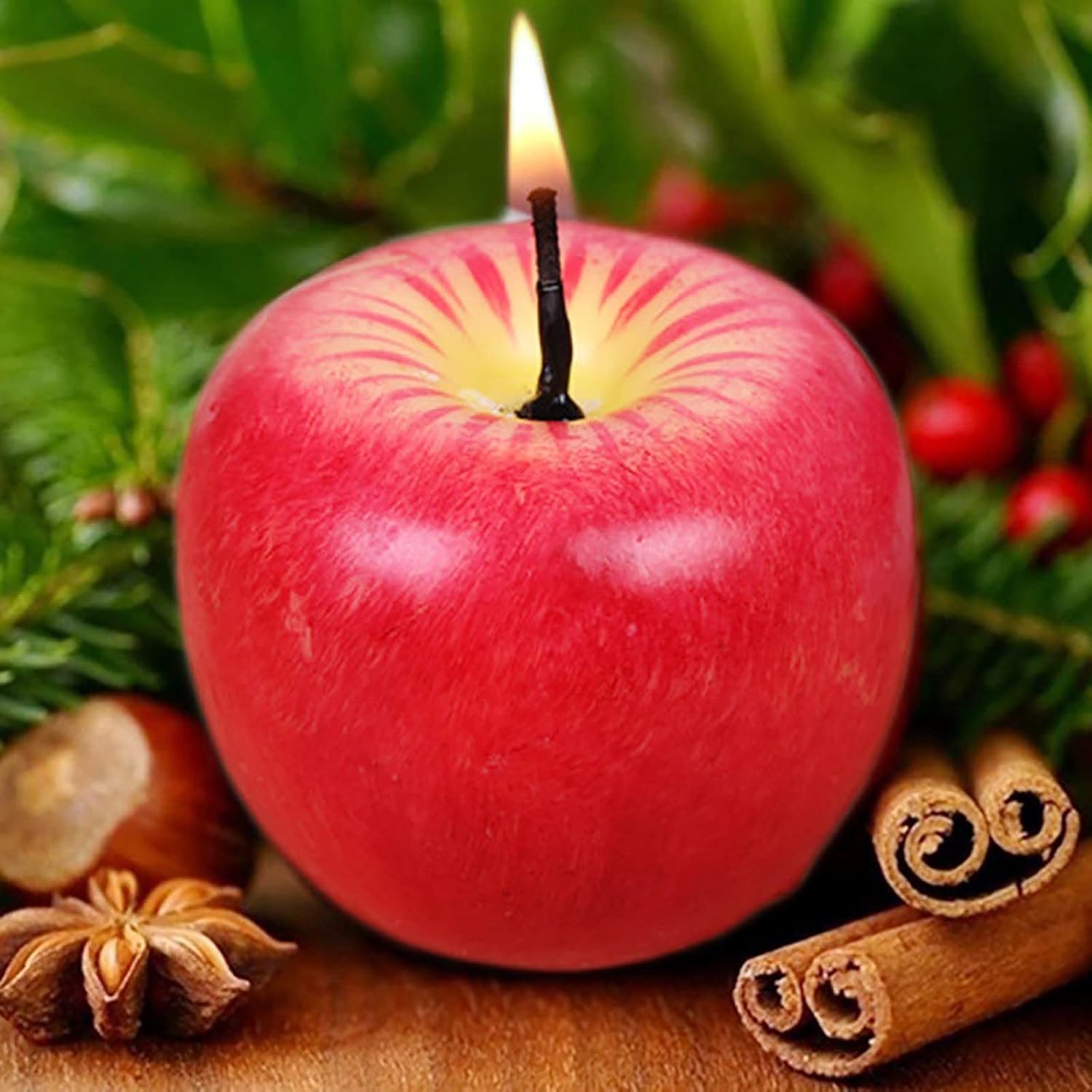 Christmas Artificial Fruit-Shaped Candle Small
