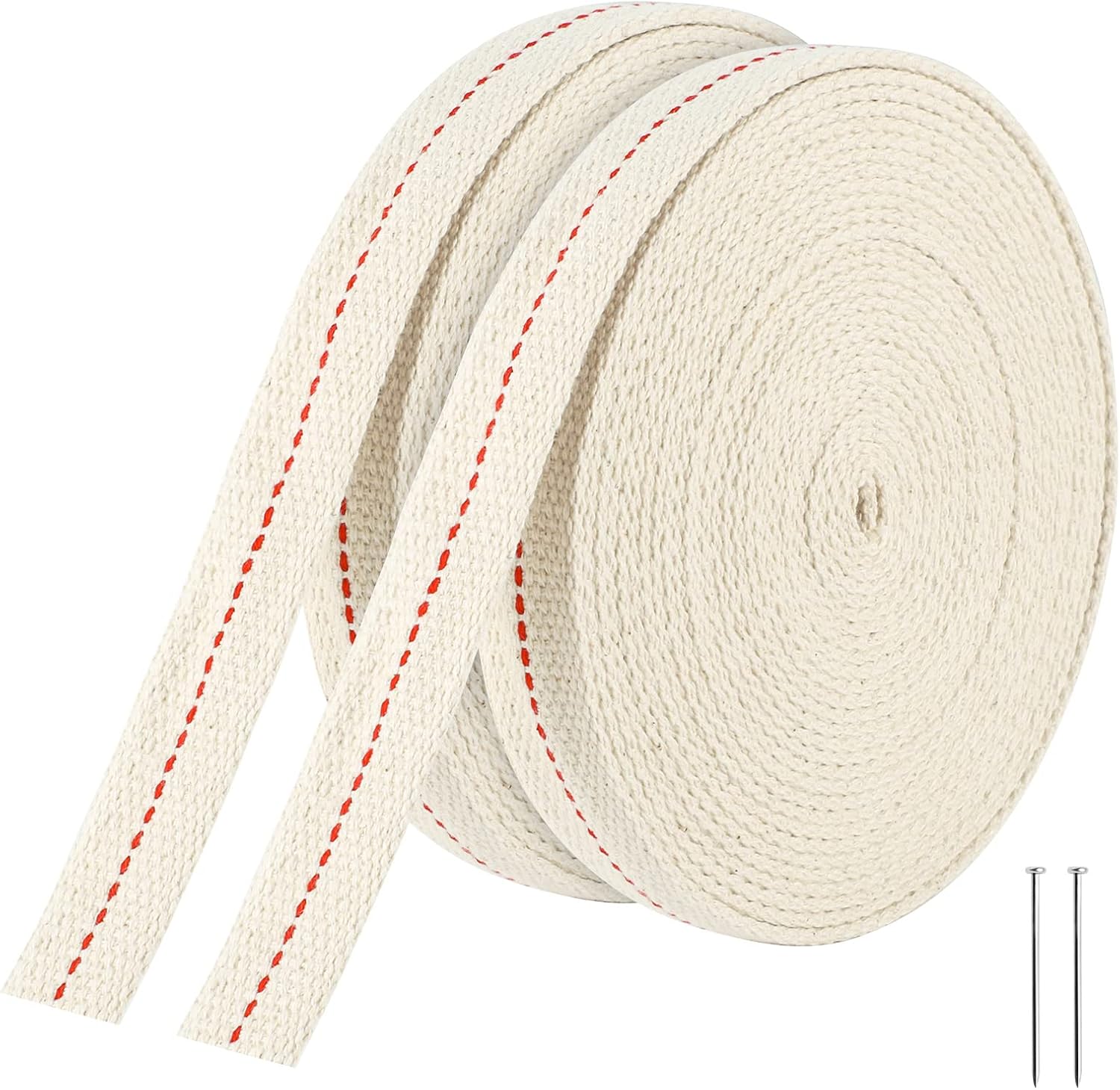 39 Feet Cotton Oil Lamp Wick 2 Rolls 4 5 Inch Replacement