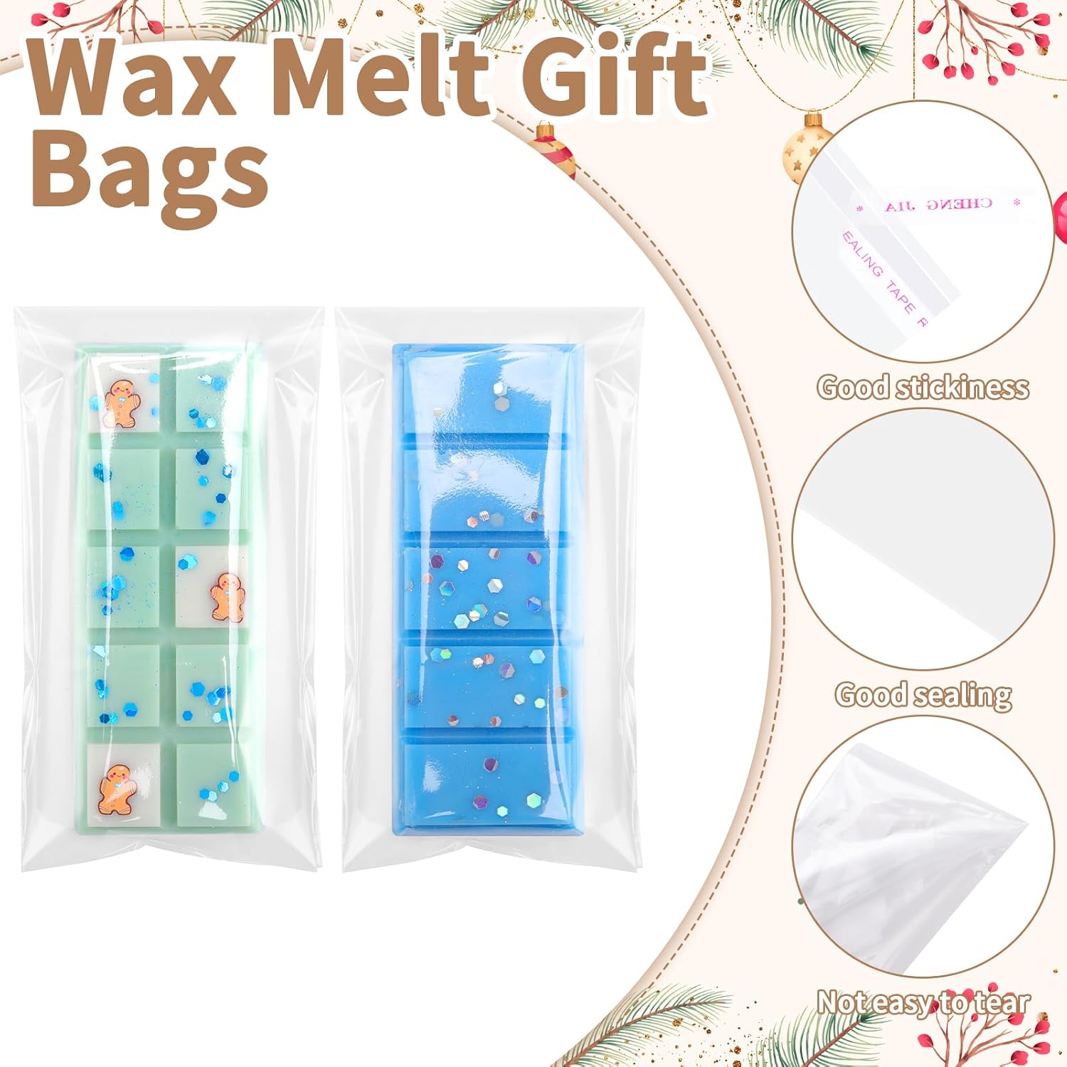 500 pcs Wax Melt Gift Bags for 4x1 inch Wax Sticks