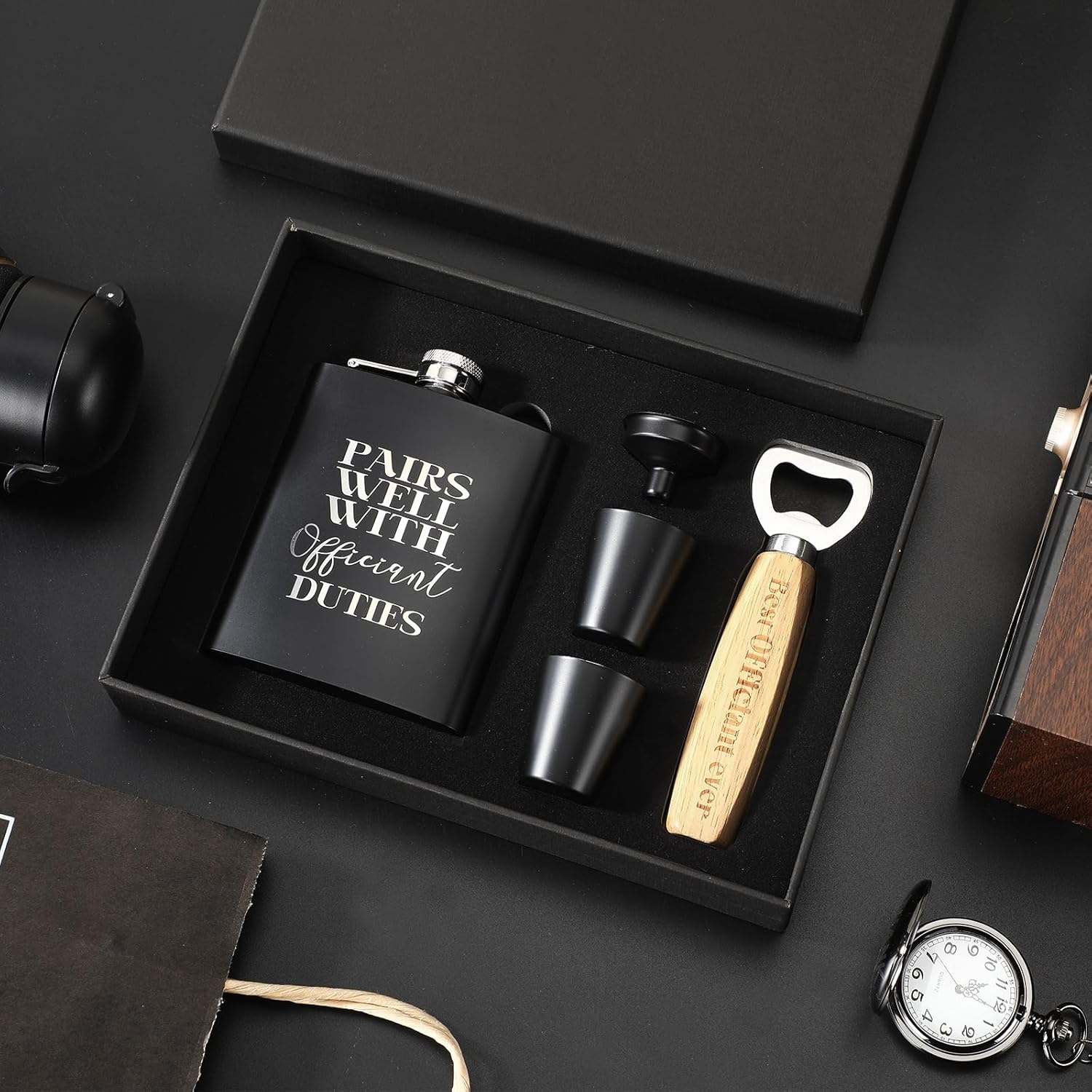 SiliFine Officiant Gift Set for Wedding Day