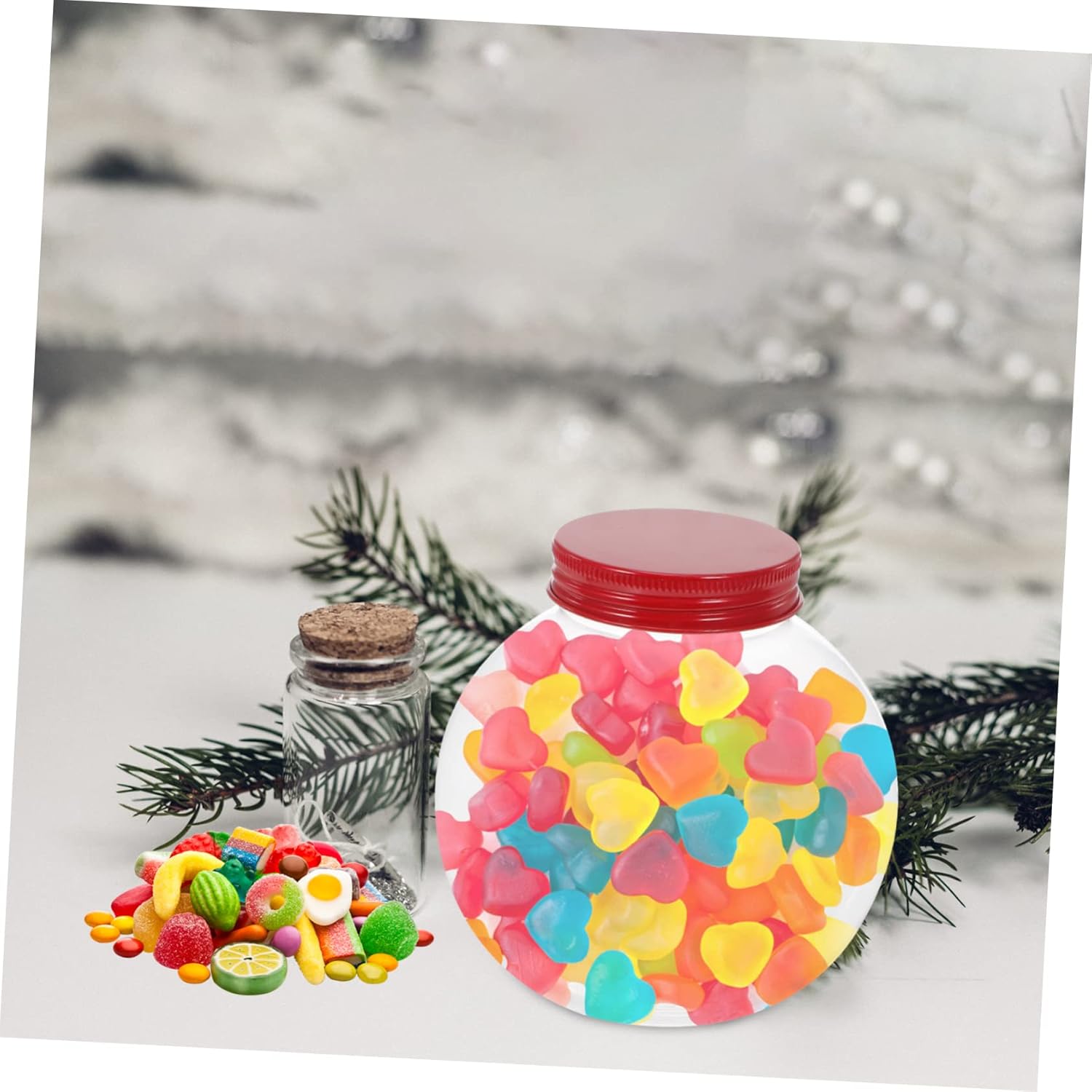 5pcs Christmas Shaped Candy Jar for Parties and Celebrations
