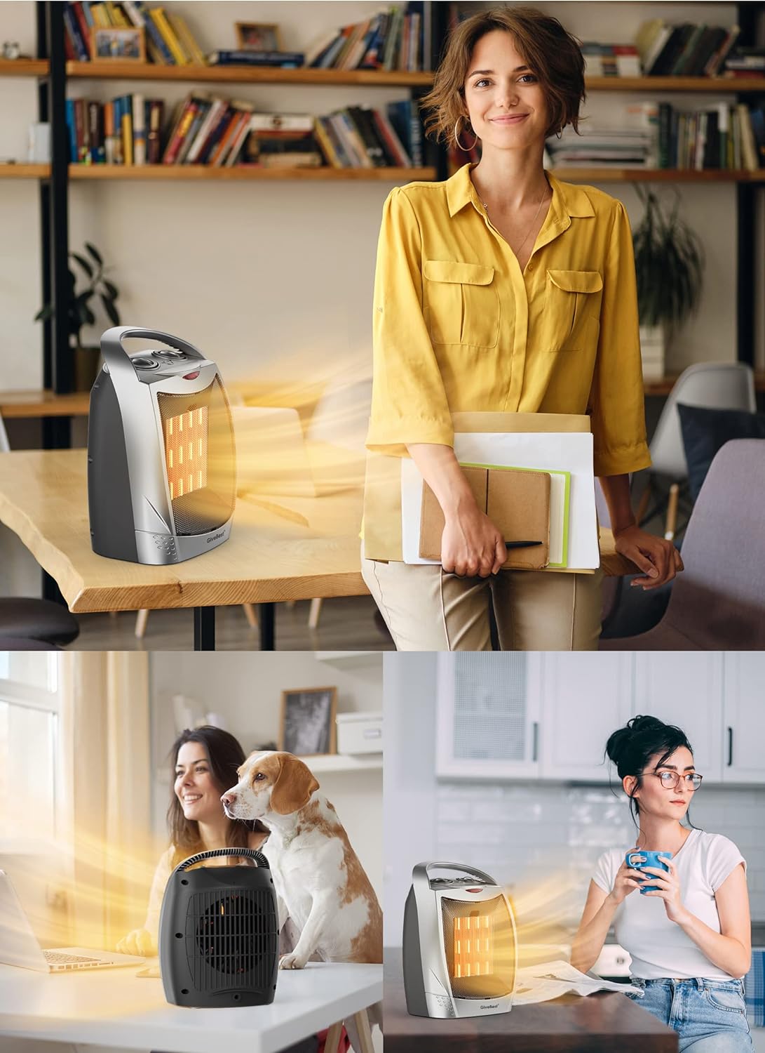 GiveBest Portable Electric Heater with Thermostat