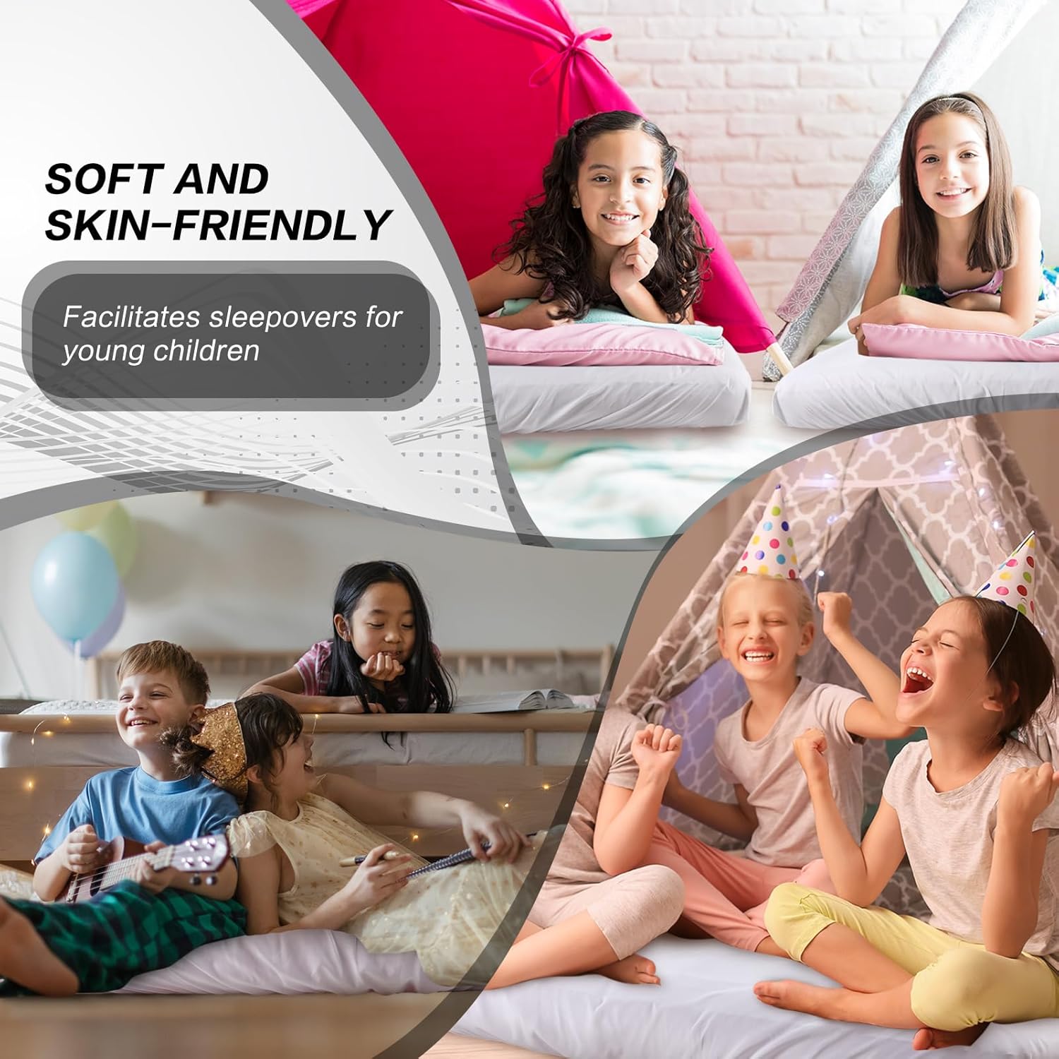 Breling Kids Air Mattress Fitted Sheet White 1 Pcs