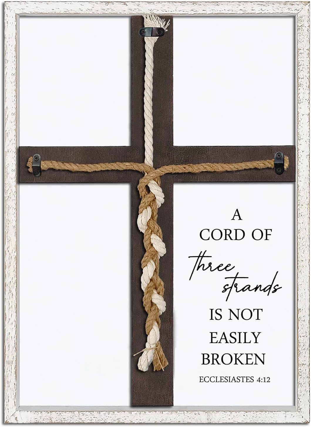 Surfapans Three Strand Unity Wedding Sign Wood Frame