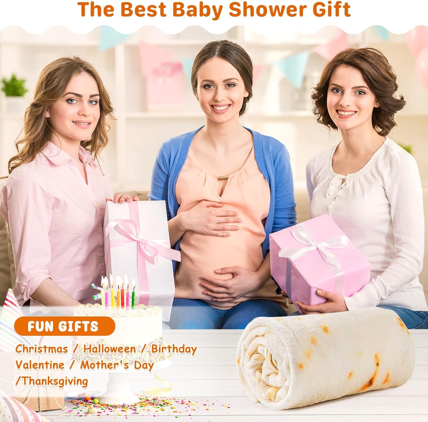 Tortilla Blanket for Baby 285 GSM Soft Flannel Wrap