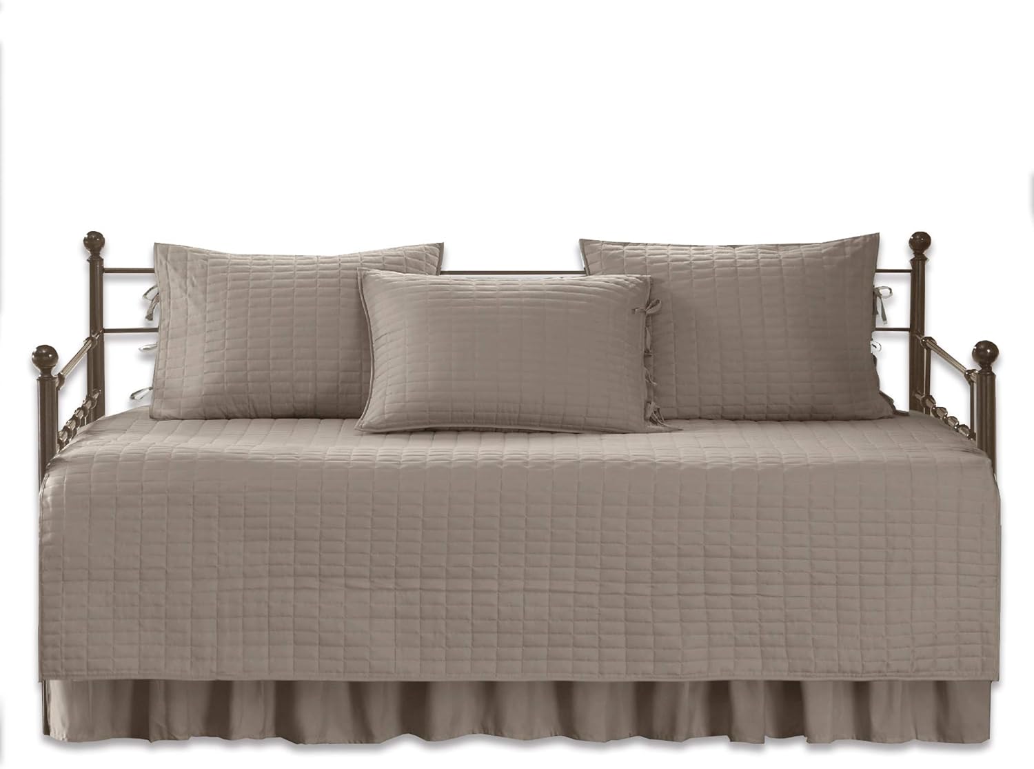 Comfort Spaces Daybed Cover Set - Kienna Taupe 75x39 5 Piece