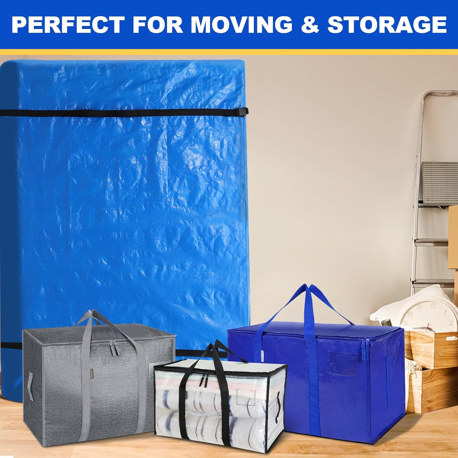Ticonn Mattress Bags for Moving King Size