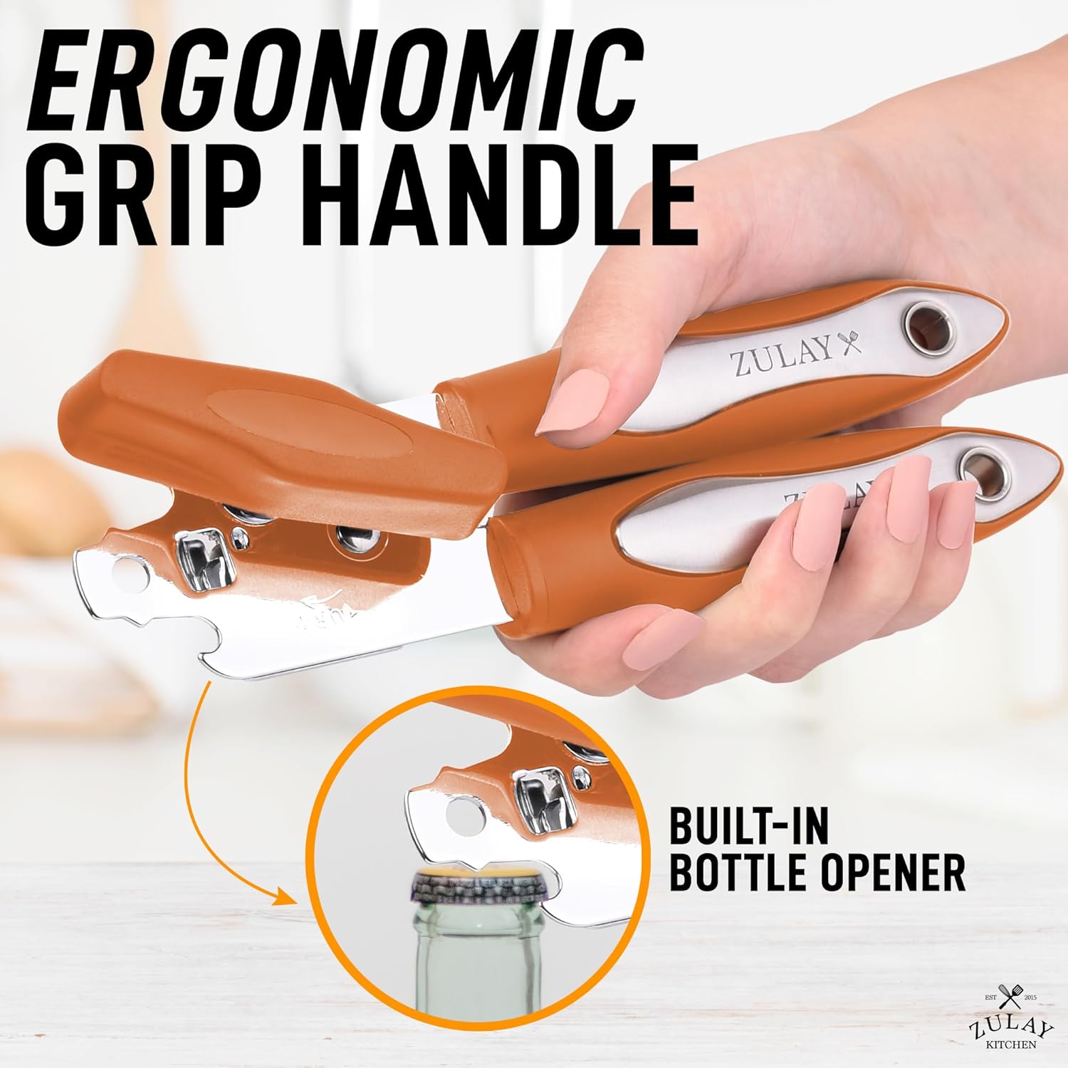 Zulay Kitchen Can Opener - Durable Stainless Steel