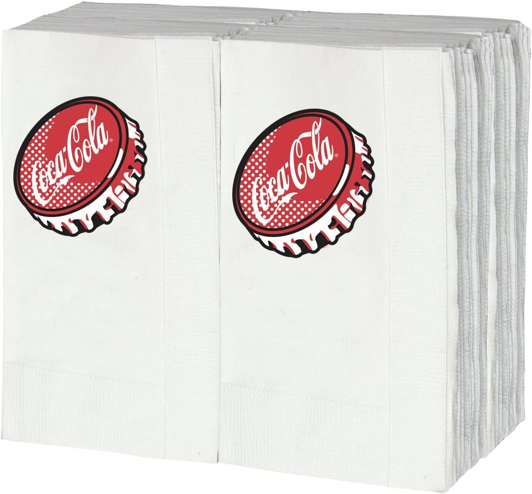 Tablecraft CC402 Graphic Napkins 100 Pack White 13x13