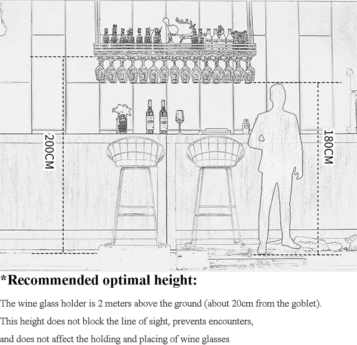KOHARA Adjustable Wall Mounted Wine Rack