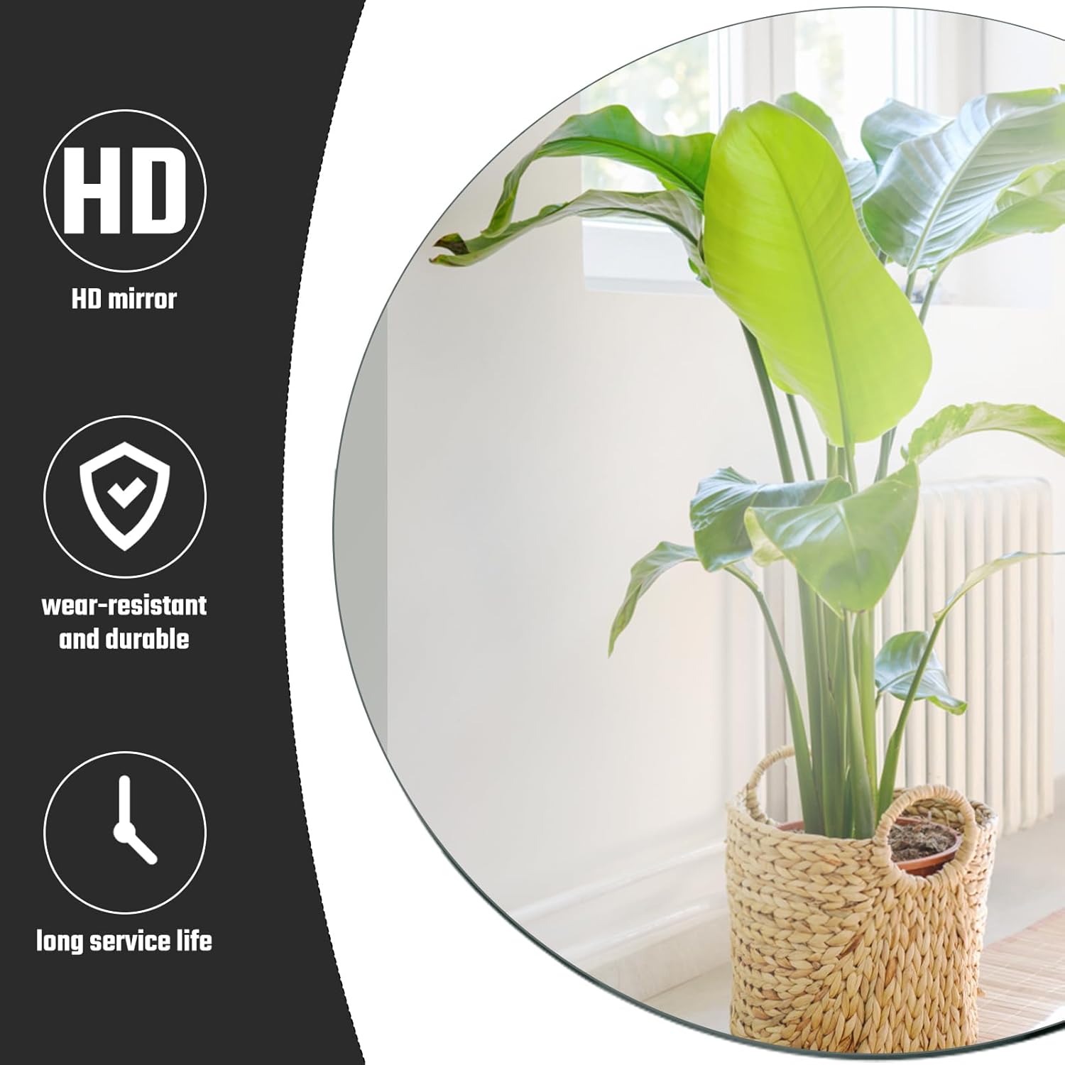 Seelenruhe 12 Inch Round Mirrors for Centerpieces