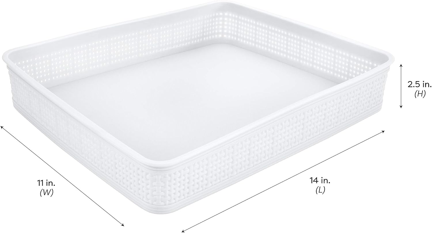 Simplify 5 Piece Organizer Set White