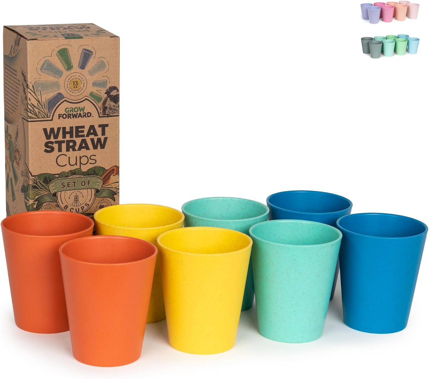 Grow Forward Premium Plastic Kids Cups 13 oz