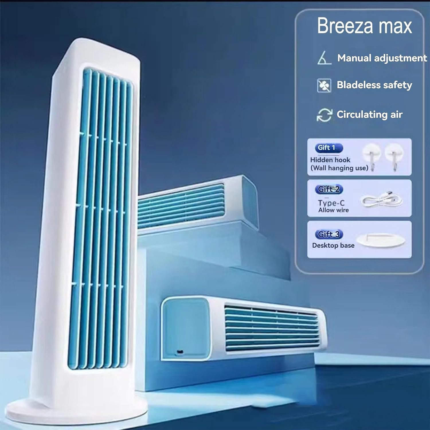 Breeze Max Portable Air Conditioner Ultra Quiet and Energy Efficient