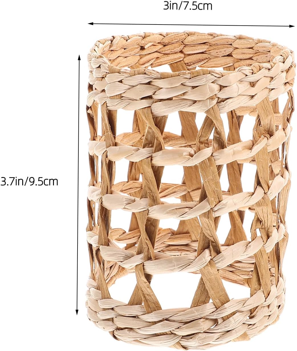 GANAZONO Reusable Rattan Vase Sleeve Set
