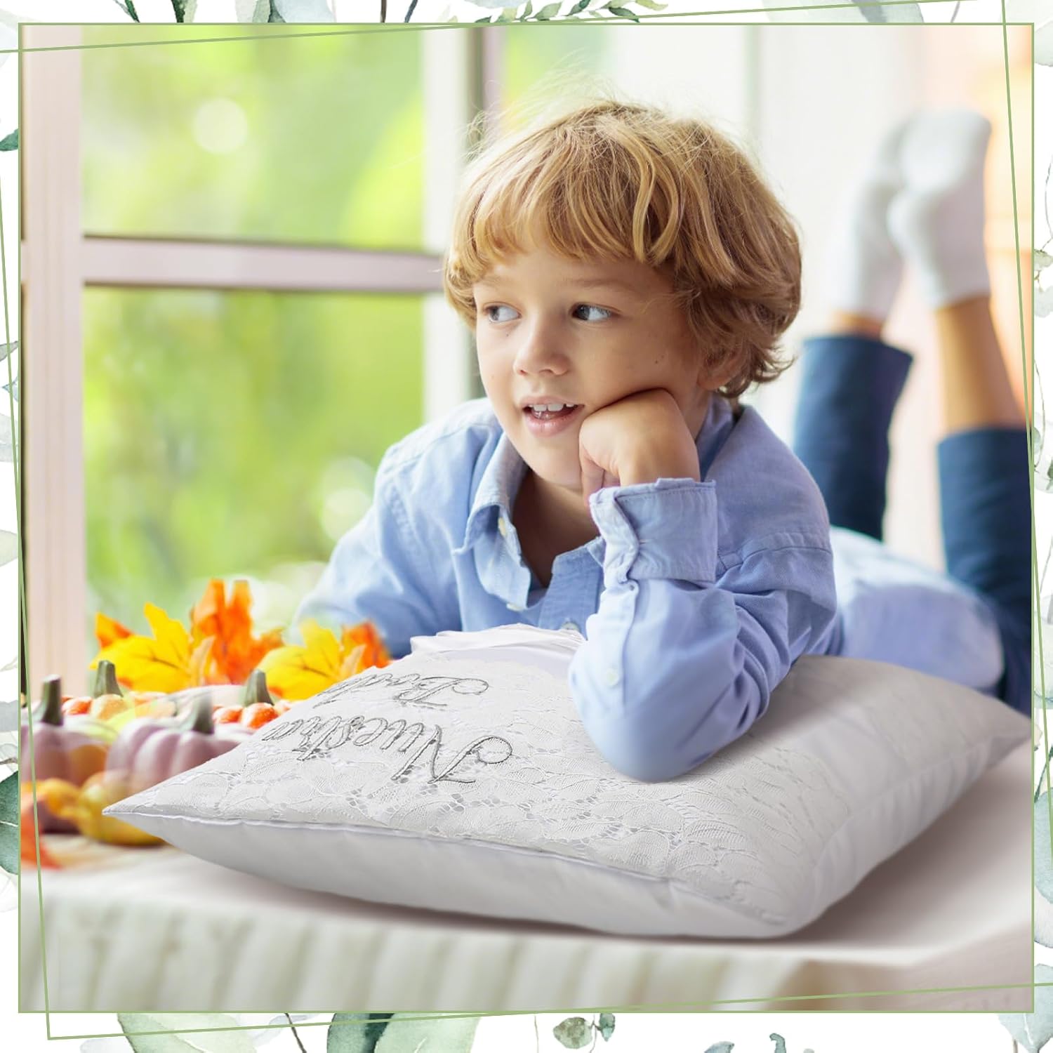 Mixweer 2pcs Wedding Kneeling Pillow Set