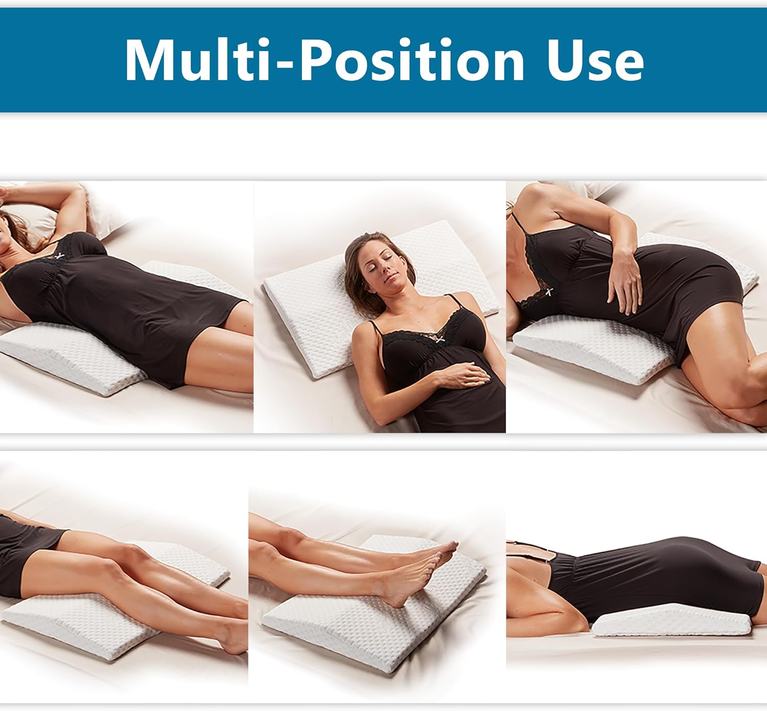 ComfiLife Lumbar Support Pillow for Back Pain Relief White Standard