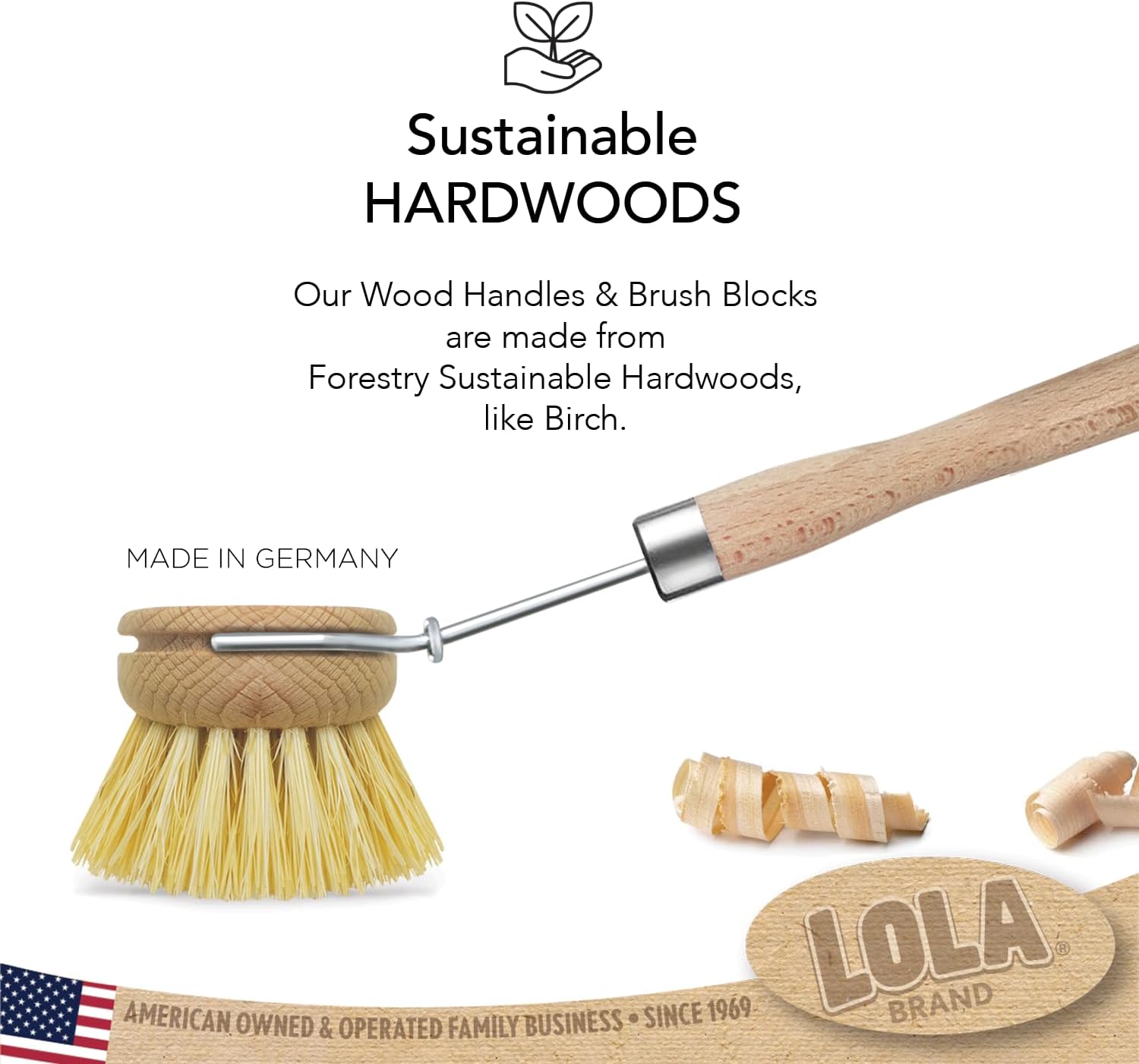 Lola Products Tampico Vegetable Dish Brush