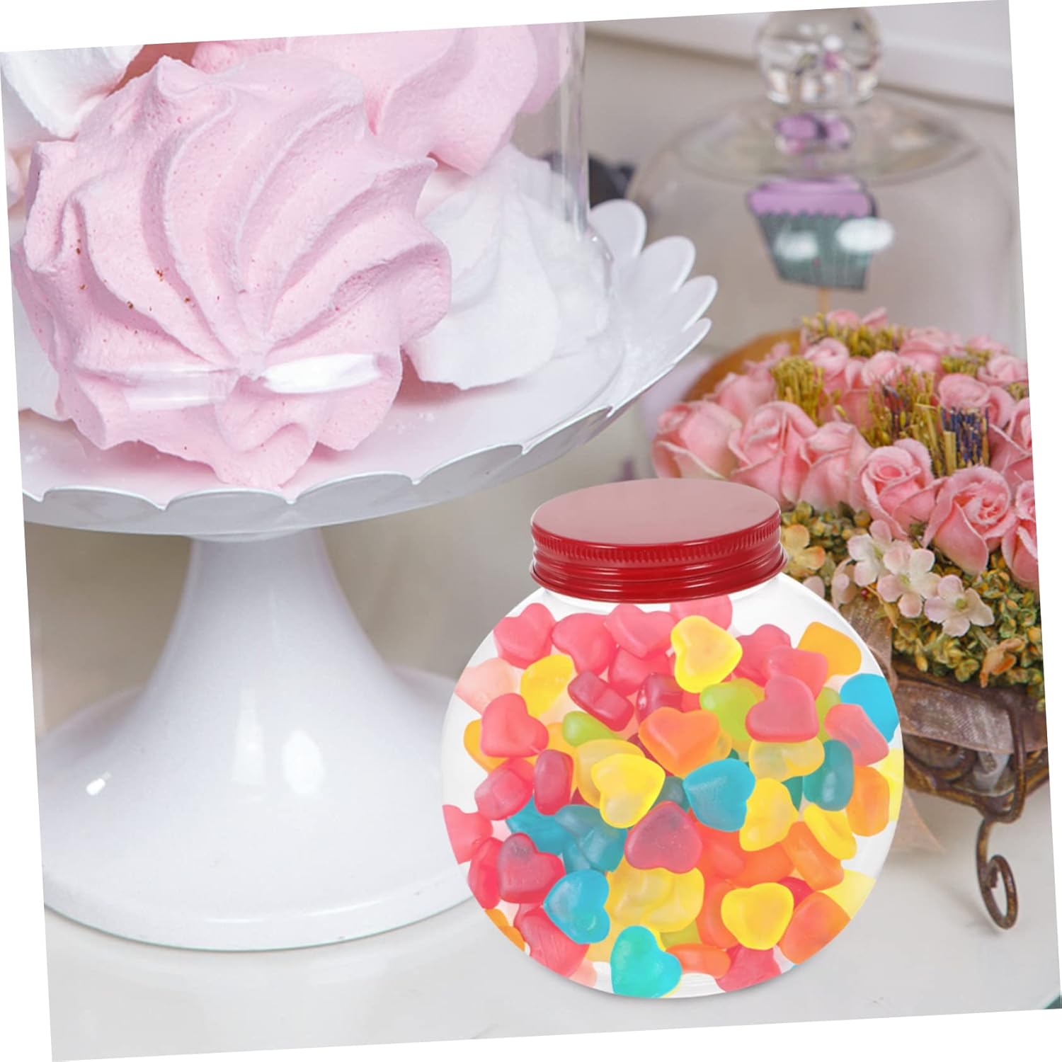 5pcs Christmas Shaped Candy Jars with Sealing Lids