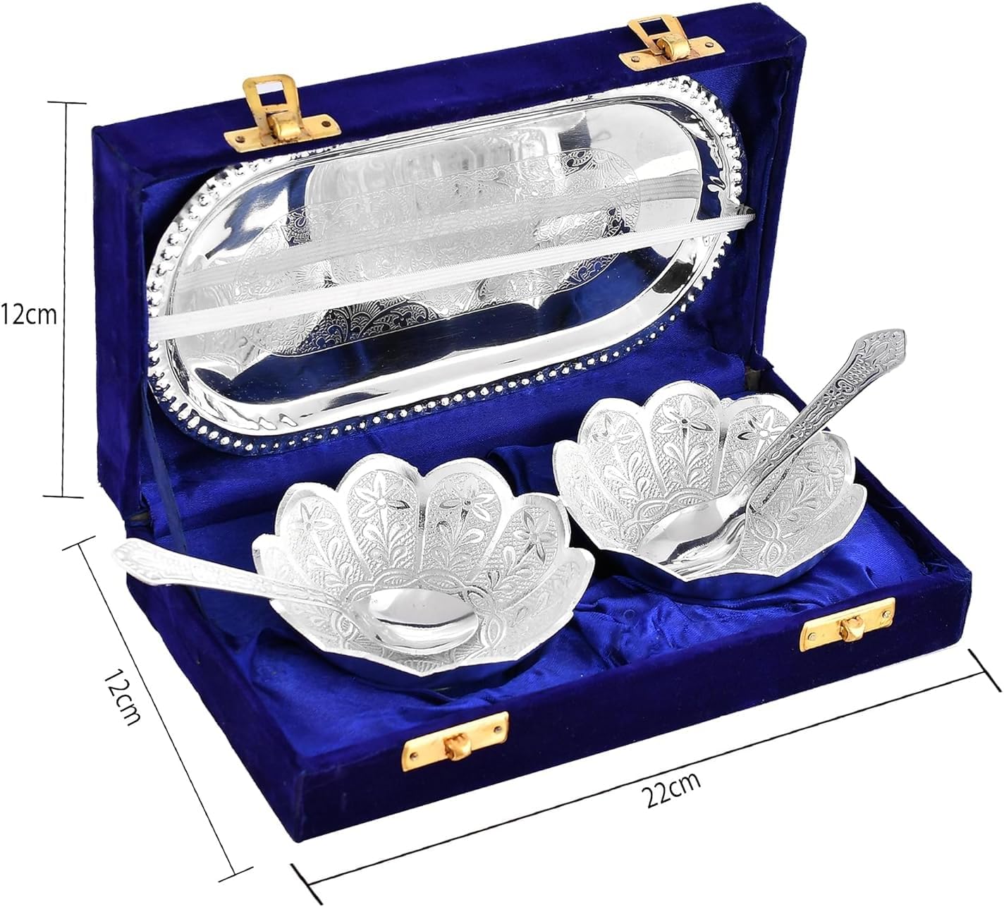 NOBILITY Silver Plated Bowl Spoon Set for Gifting