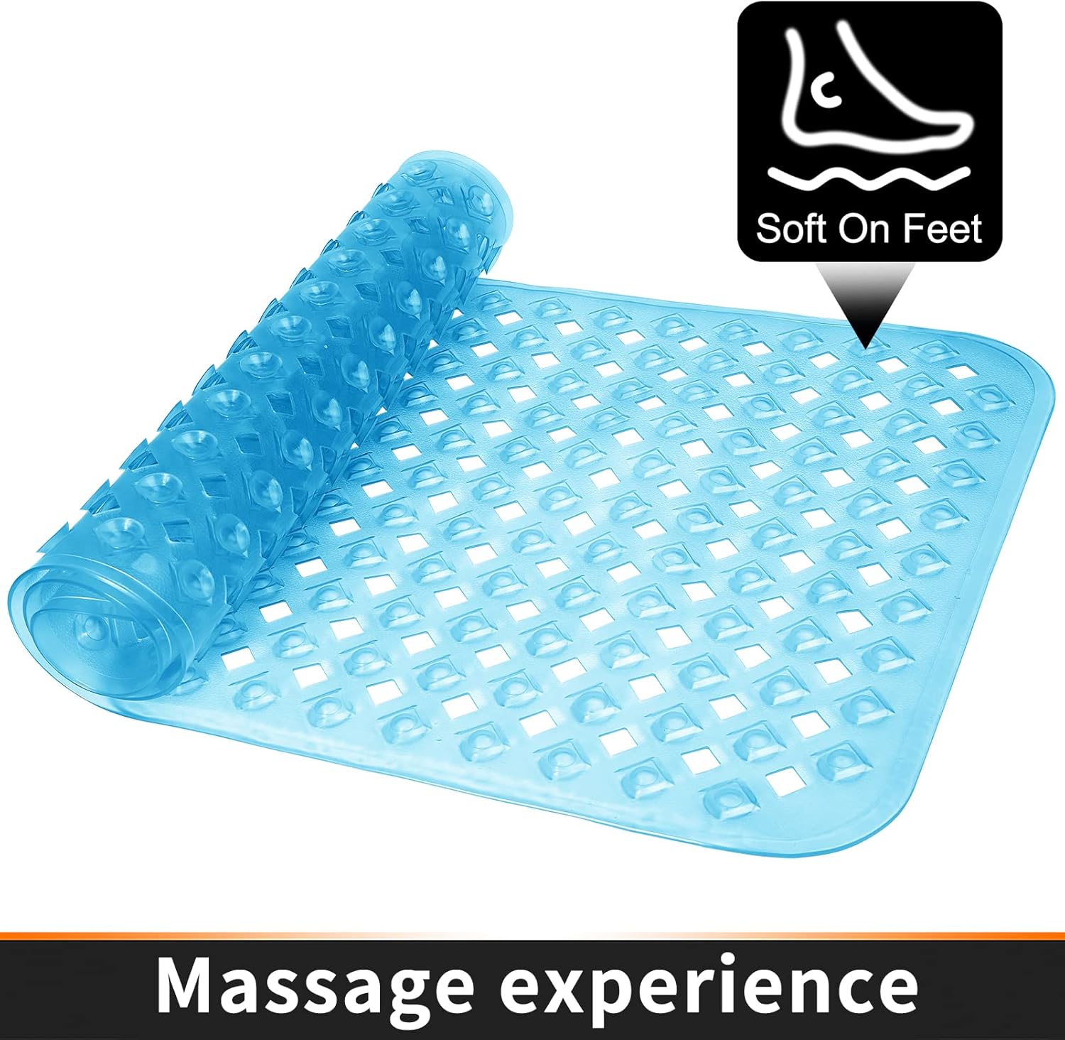 Yimobra Non-Slip Bathtub Mat with Suction Cups and Drain Holes