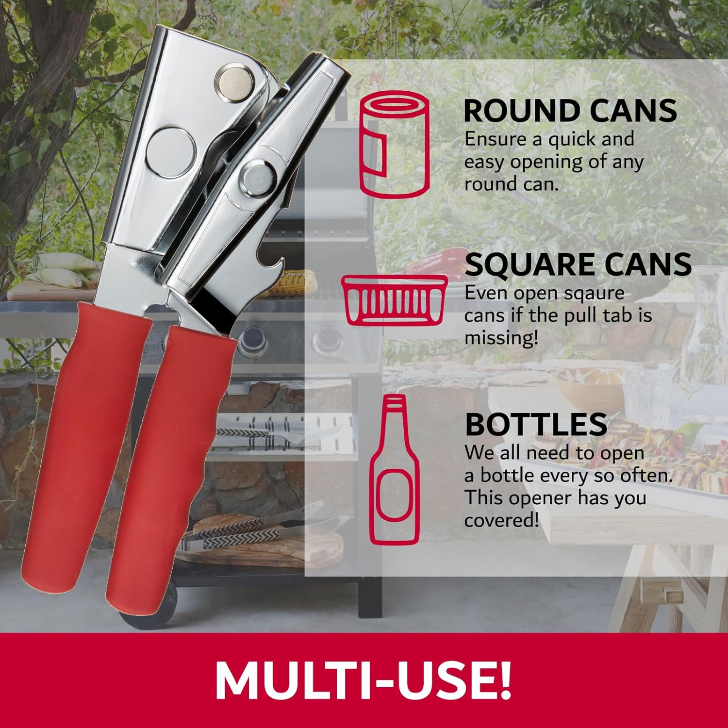 Chef Master Commercial Can Opener Heavy Duty