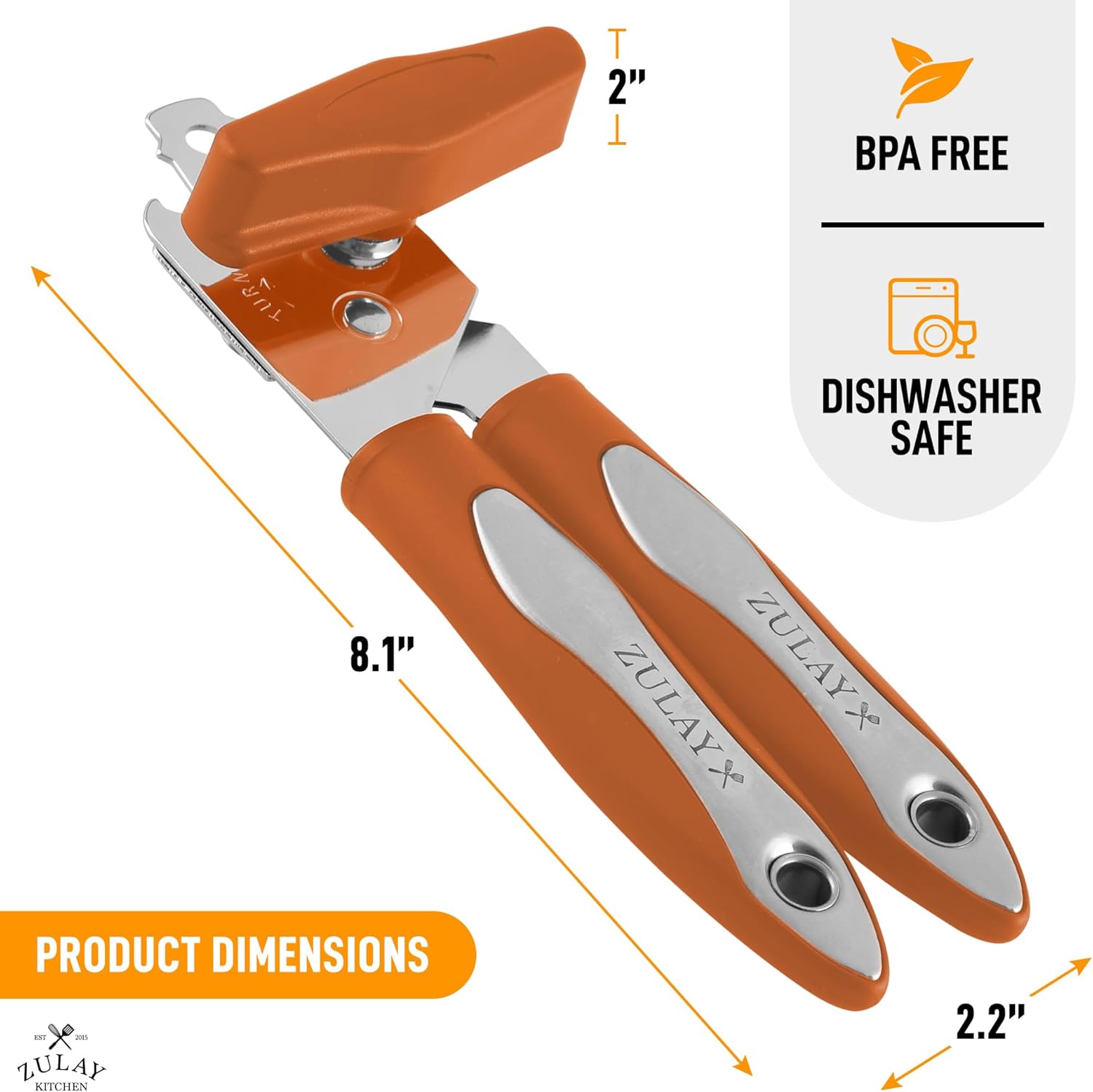 Zulay Kitchen Can Opener - Durable Stainless Steel