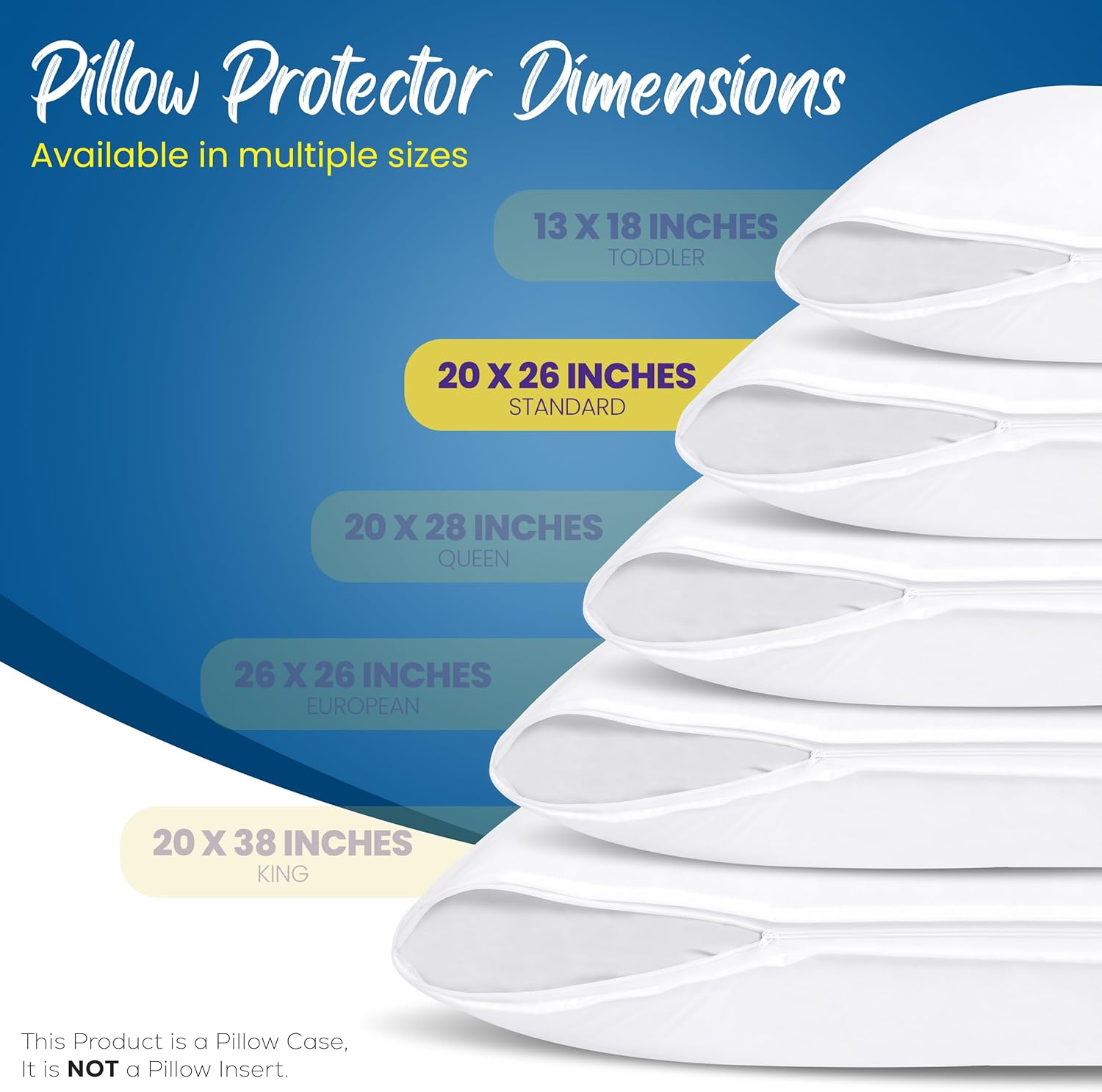Utopia Bedding 4 Pack Waterproof Pillow Protectors with Zipper