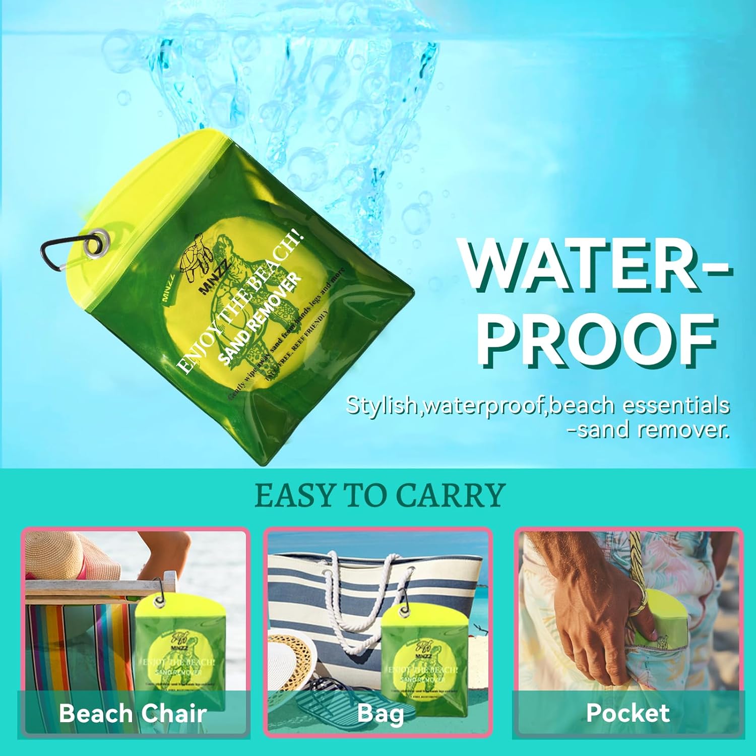 MNZZ Beach Sand Remover Wipe Mitt 1Pcs