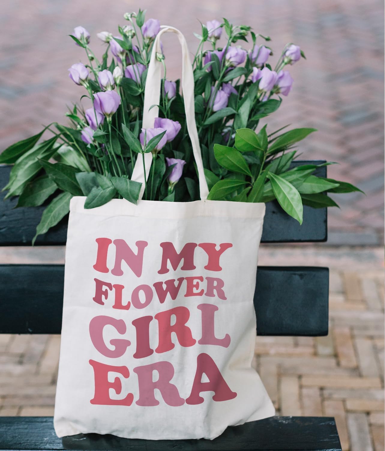 Zeghk NaZaUK Flower Girl Proposal Canvas Tote Bag