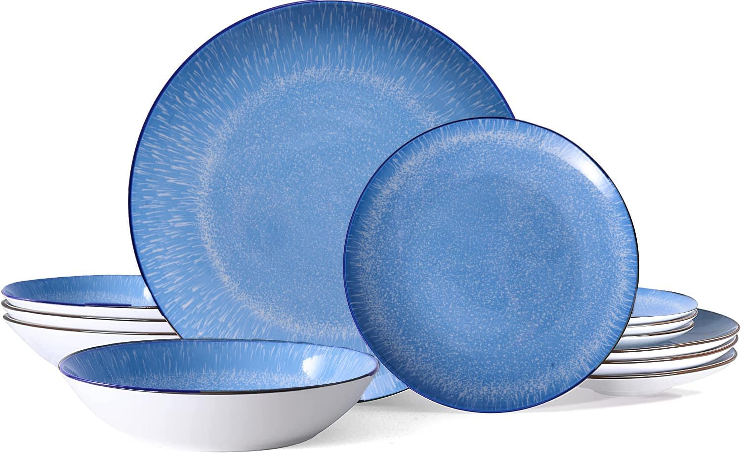 Bestone 12-Piece Porcelain Dinnerware Set for 4