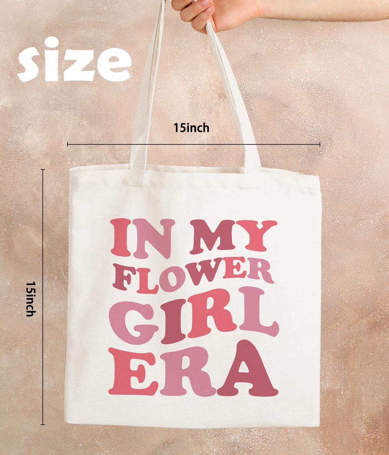 Zeghk NaZaUK Flower Girl Proposal Canvas Tote Bag