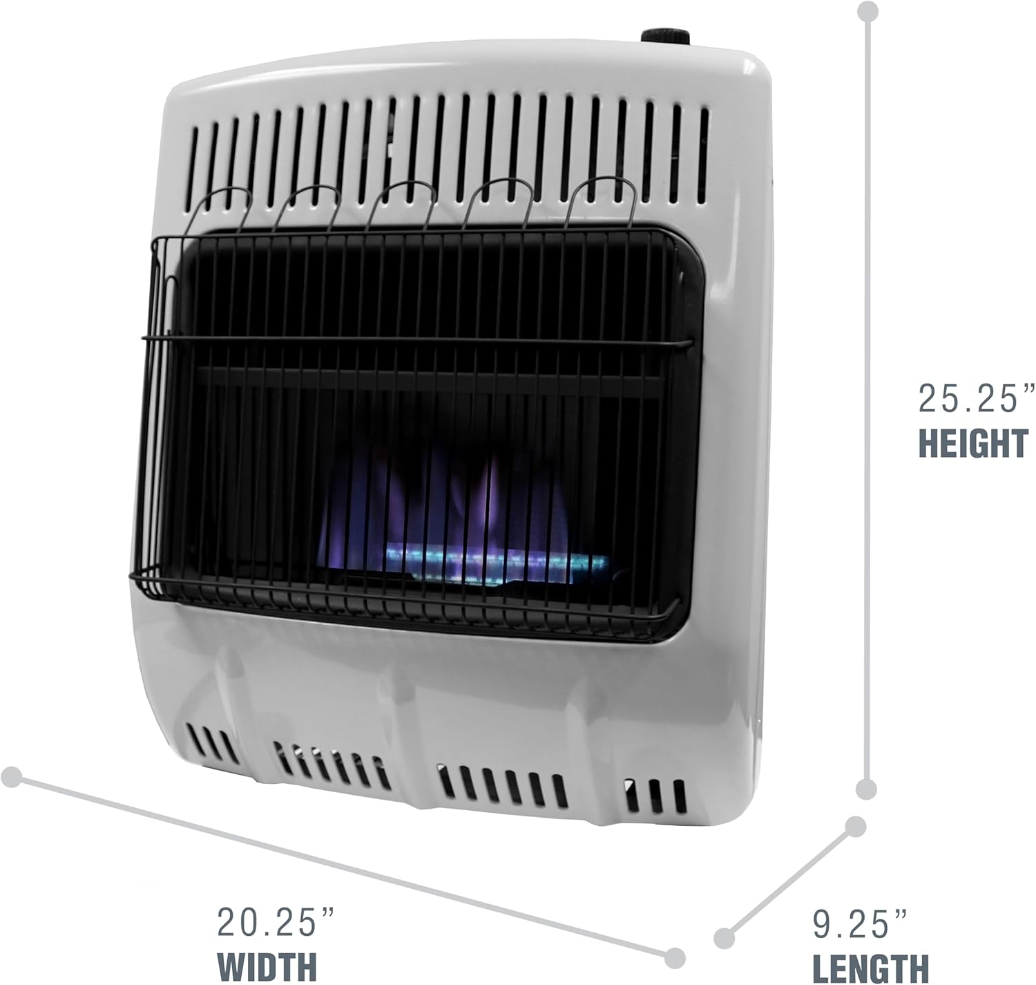 Mr Heater 20000 BTU Blue Flame Vent Free Propane Wall Heater - White