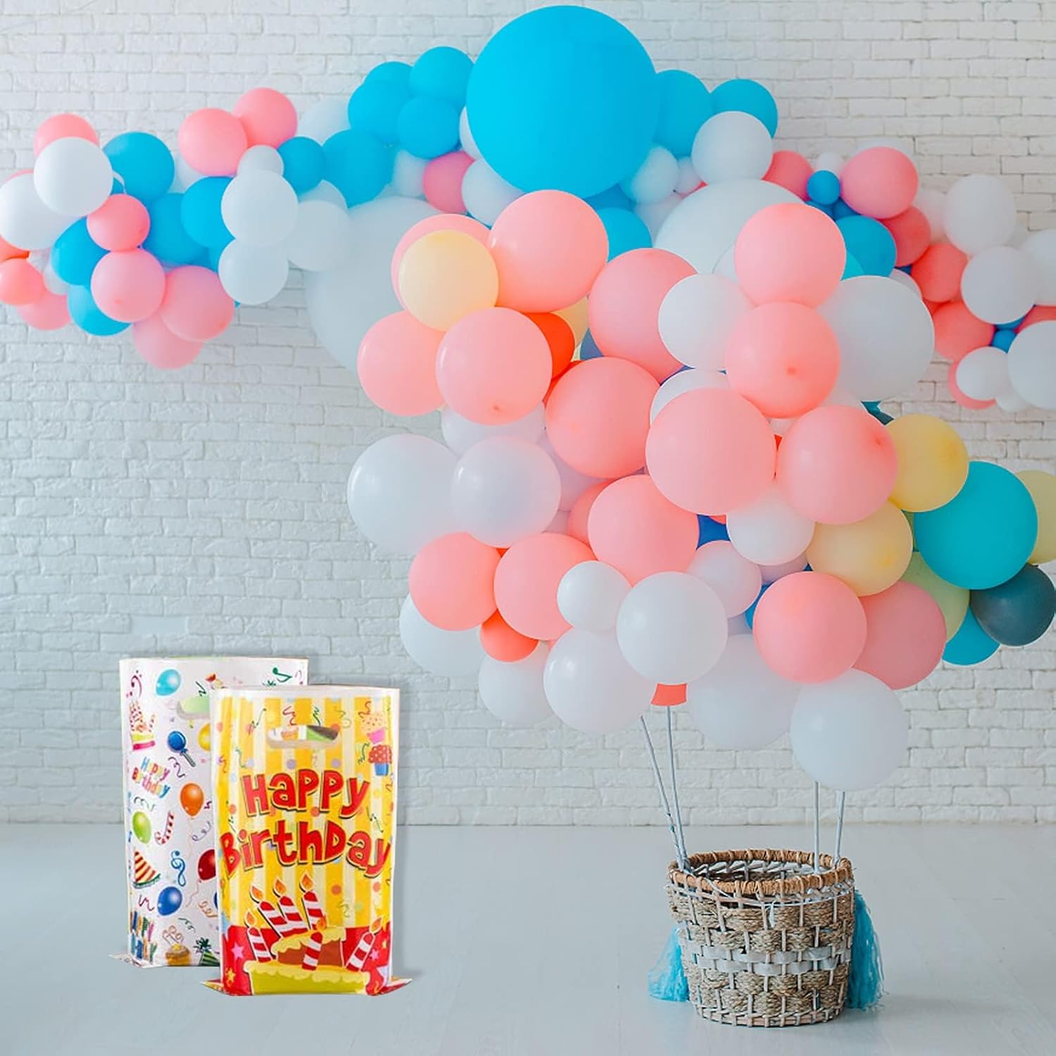 25 Pcs Kids Party Favors - Birthday Candy Bags with 5 Designs