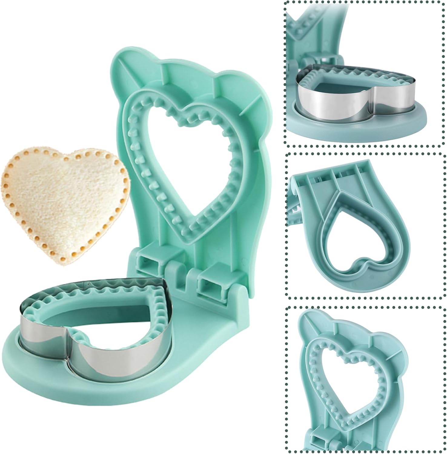Heart Shape Sandwich Cutter and Sealer for Kids
