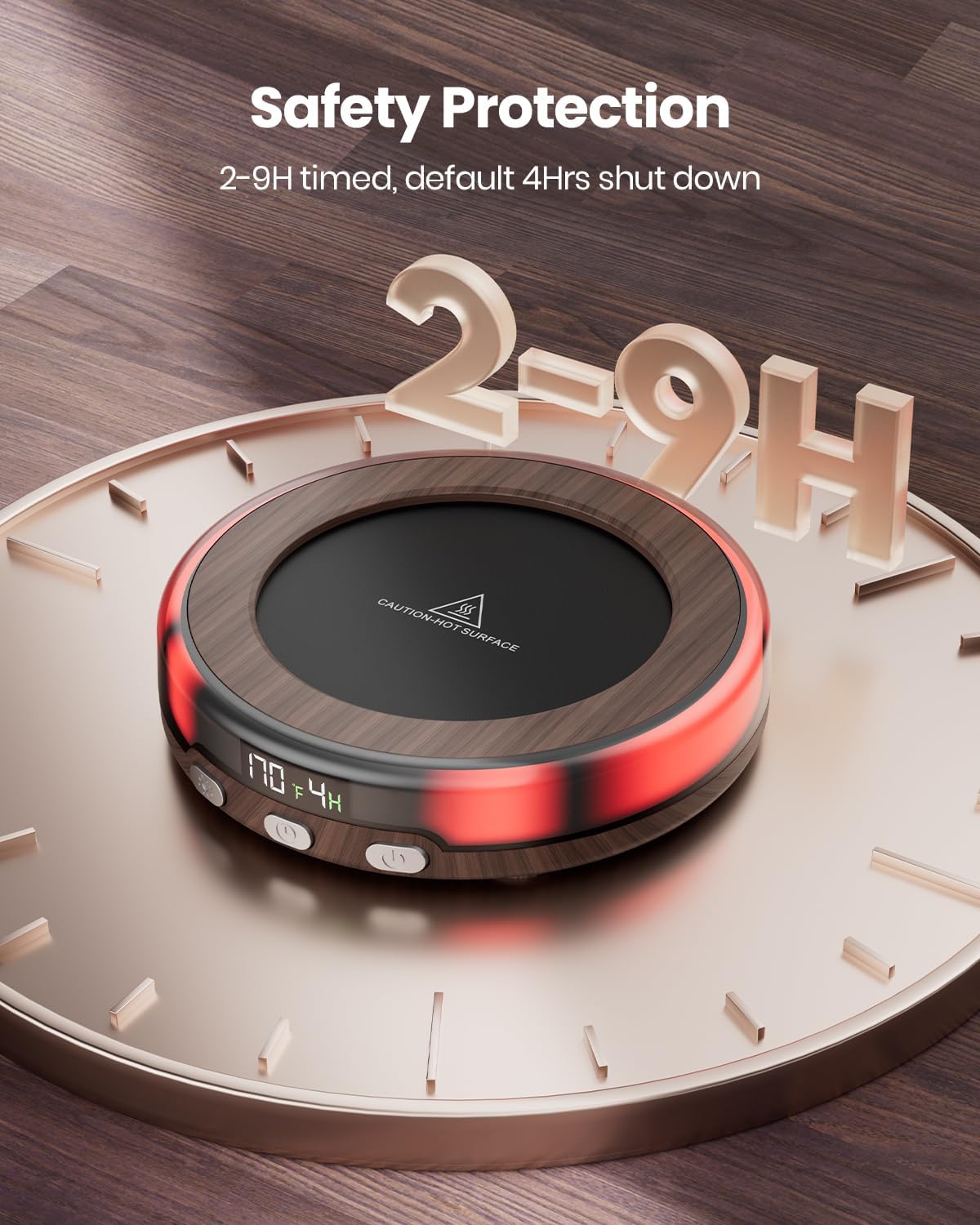 Gaiatop Coffee Mug Warmer with 3 Temperature Settings and LED Display