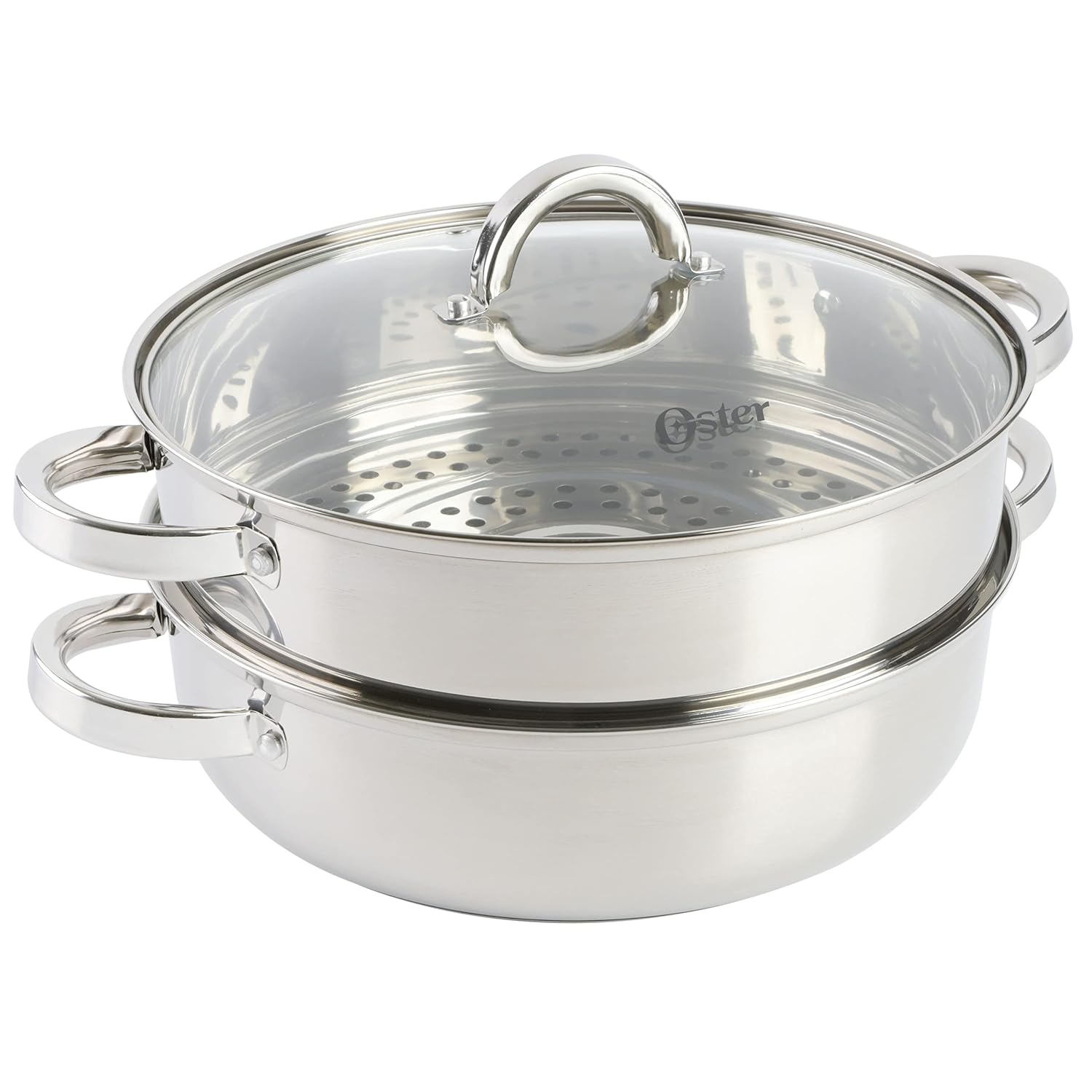 Oster Sangerfield 5-Quart Pasta Pot Set with Steamer and Lid