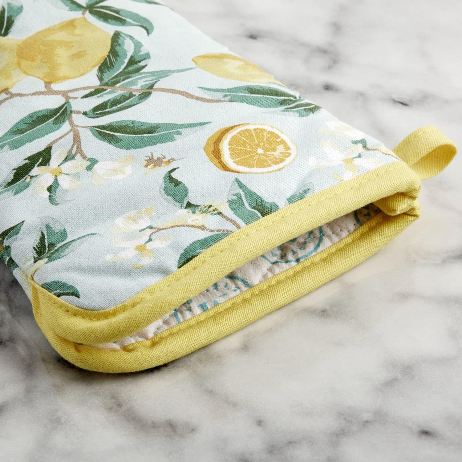 Martha Stewart Lemon Whimsy Oven Mitt 2 Pack Set