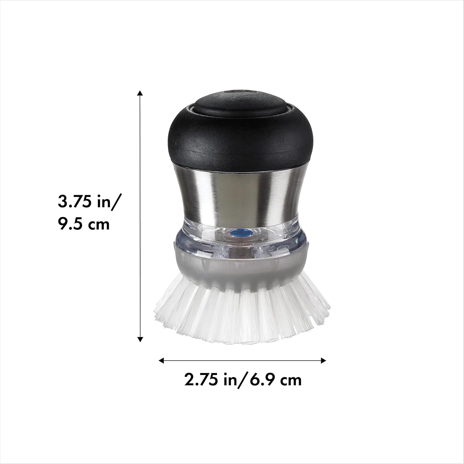 OXO Steel Soap Dispensing Palm Brush 1