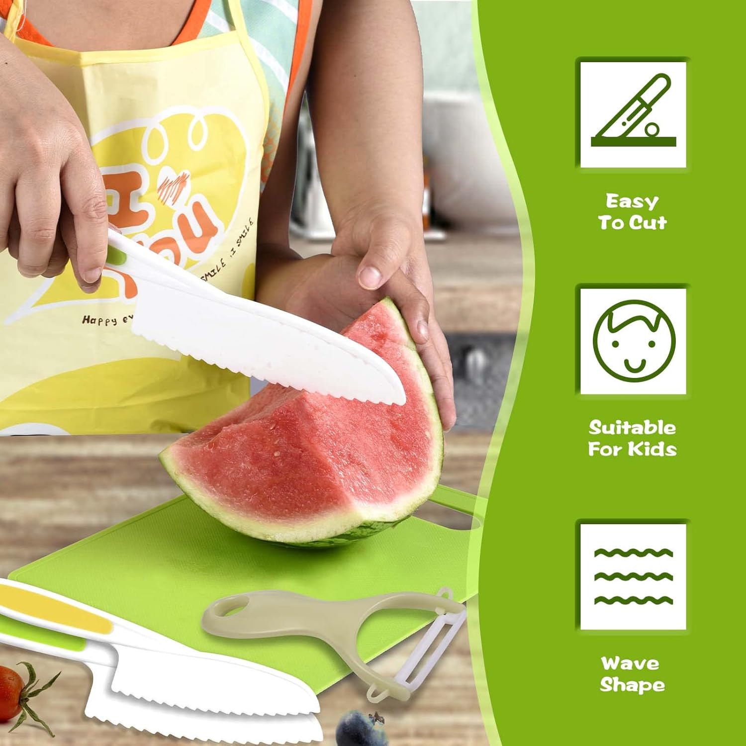 18 Pieces Montessori Kitchen Tools Toy Set for Toddlers Kids