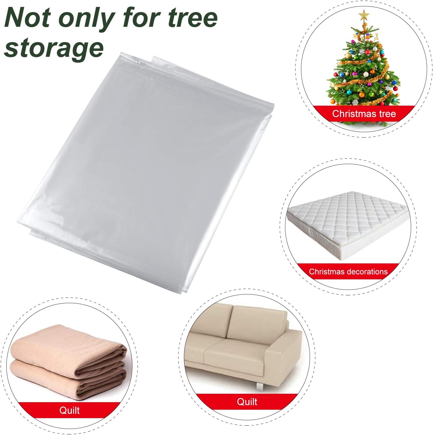 TUPARKA 110 x 72 Heavy Duty Storage Bag Set of 2