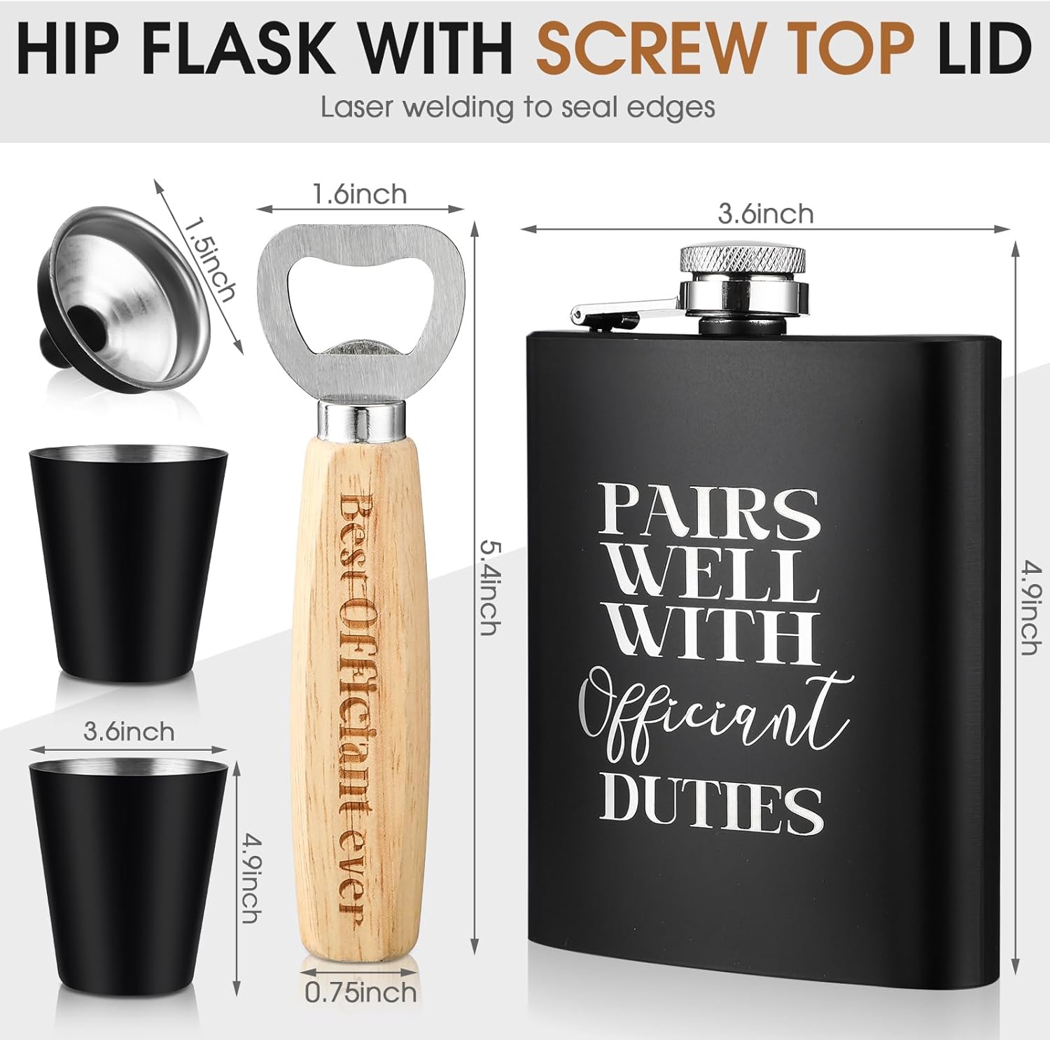 SiliFine Officiant Gift Set for Wedding Day